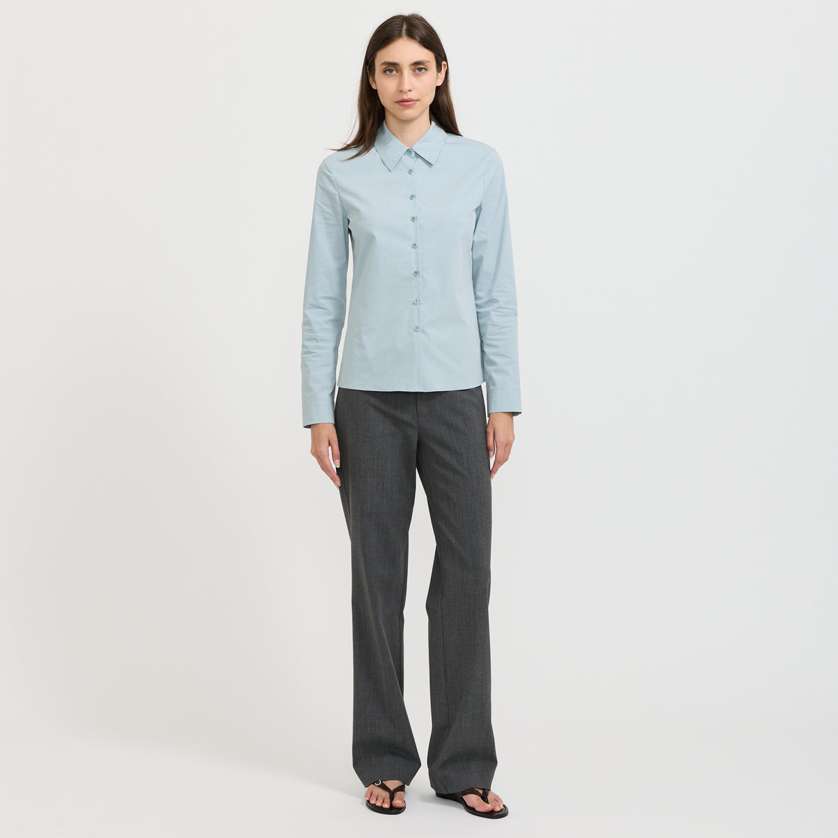 Bandless Crop Pant Charcoal