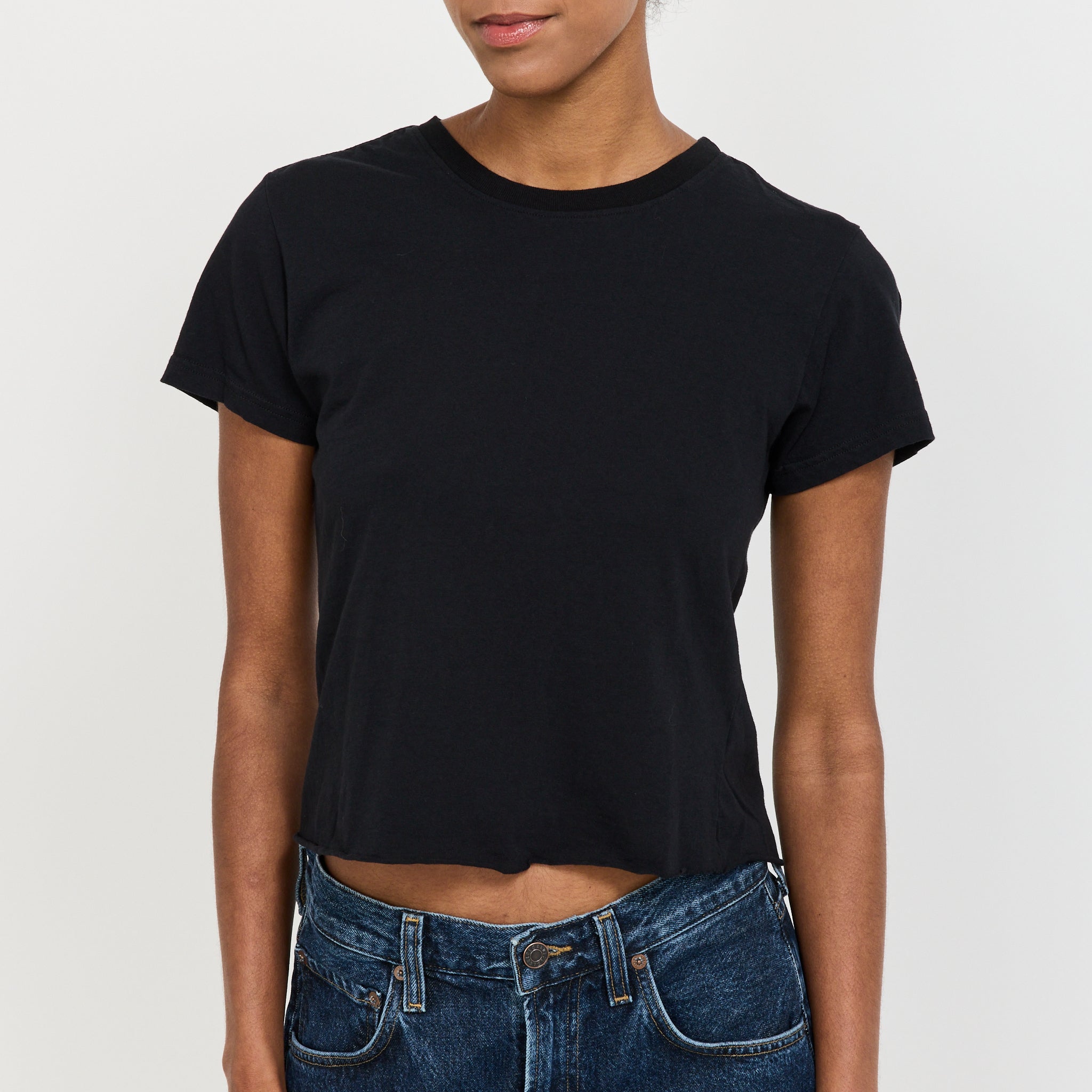 Raw Edge Baby T-Shirt Black