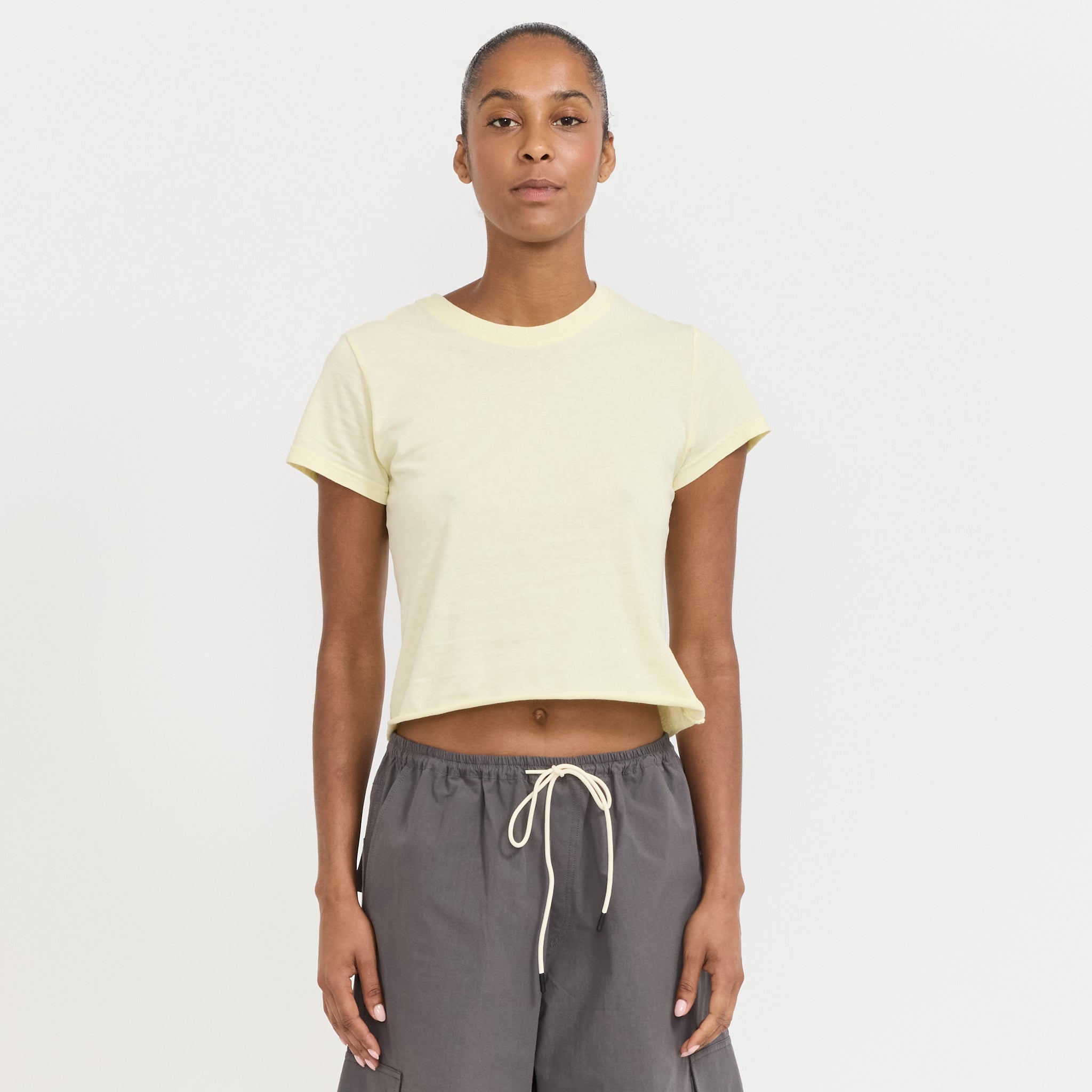 Raw Edge Baby T-Shirt Lemon Sorbet