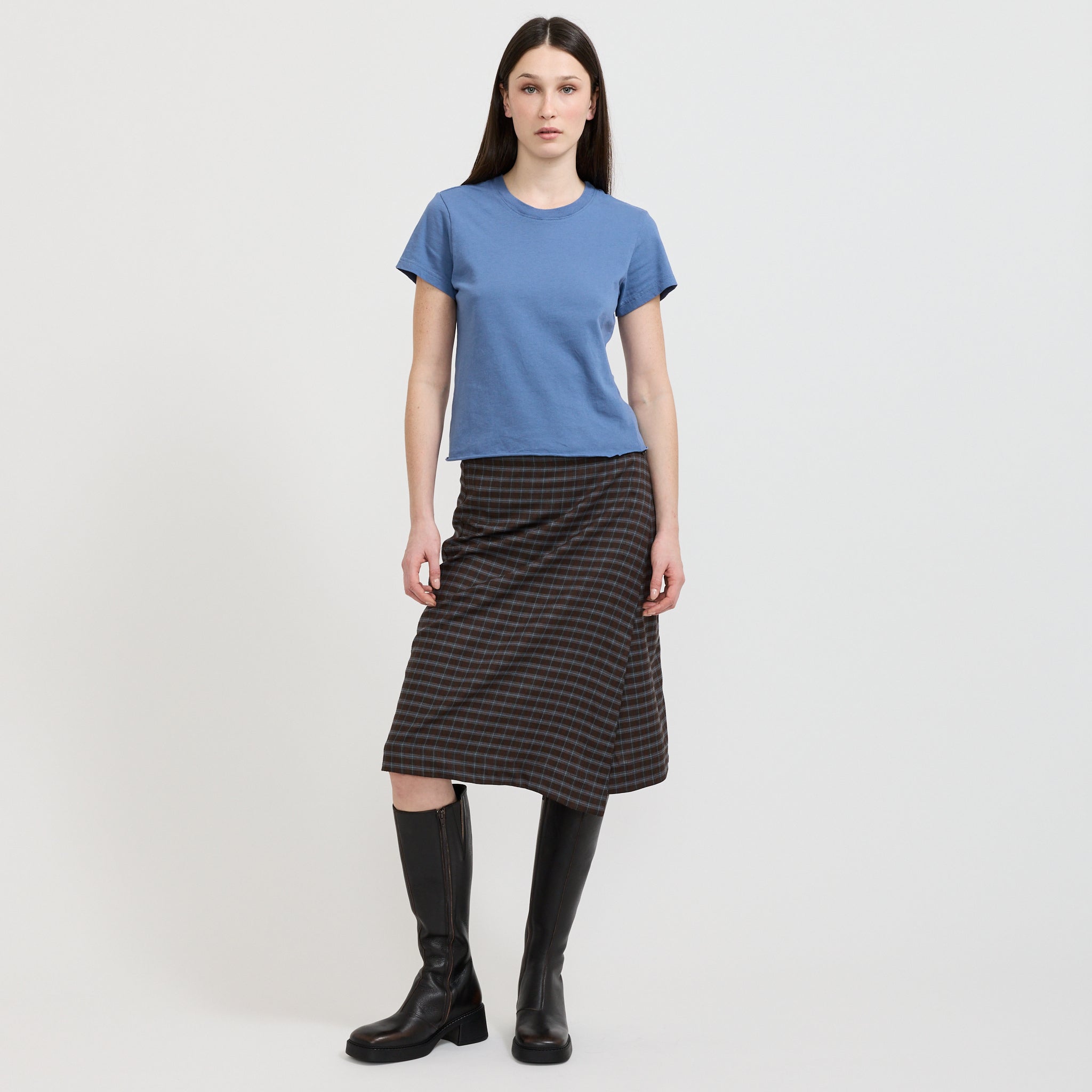 Raw Edge Baby T-Shirt Vintage Blue