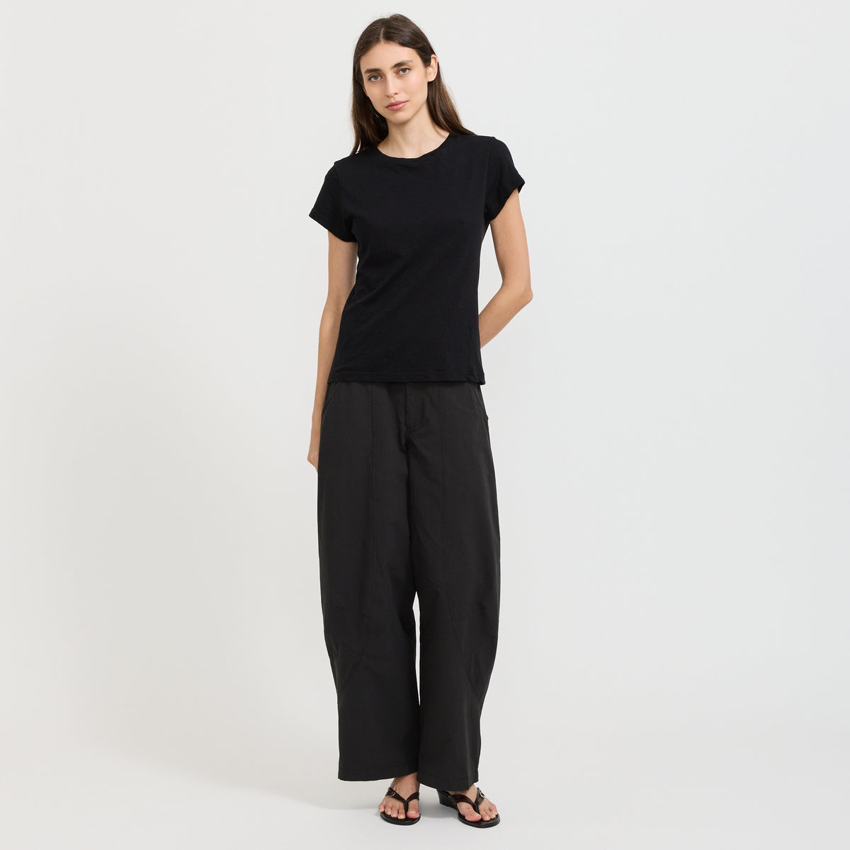 Slub Heritage Baby T-Shirt Black