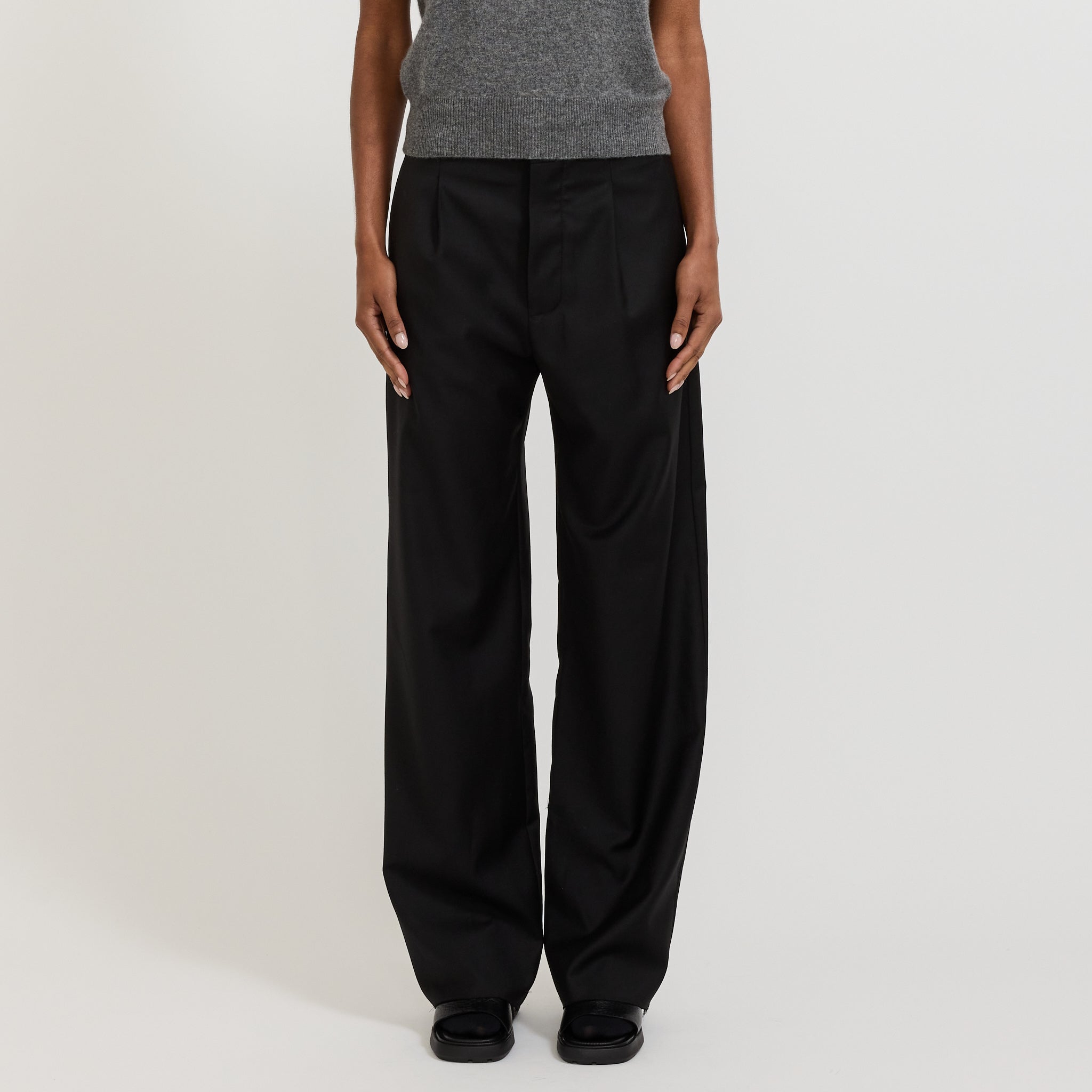 Bassike | Tailored Pant Black | Maplestore