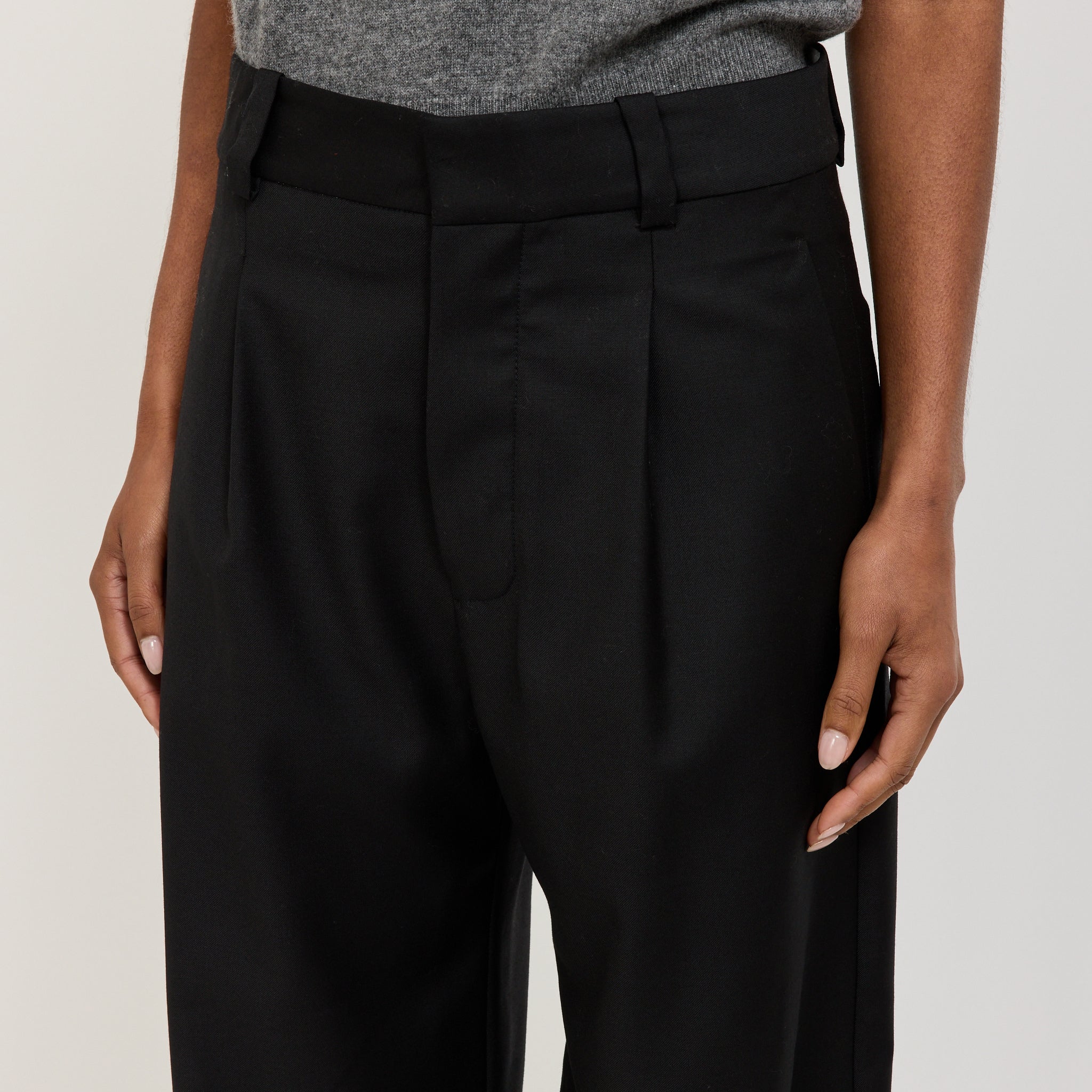 Bassike | Tailored Pant Black | Maplestore