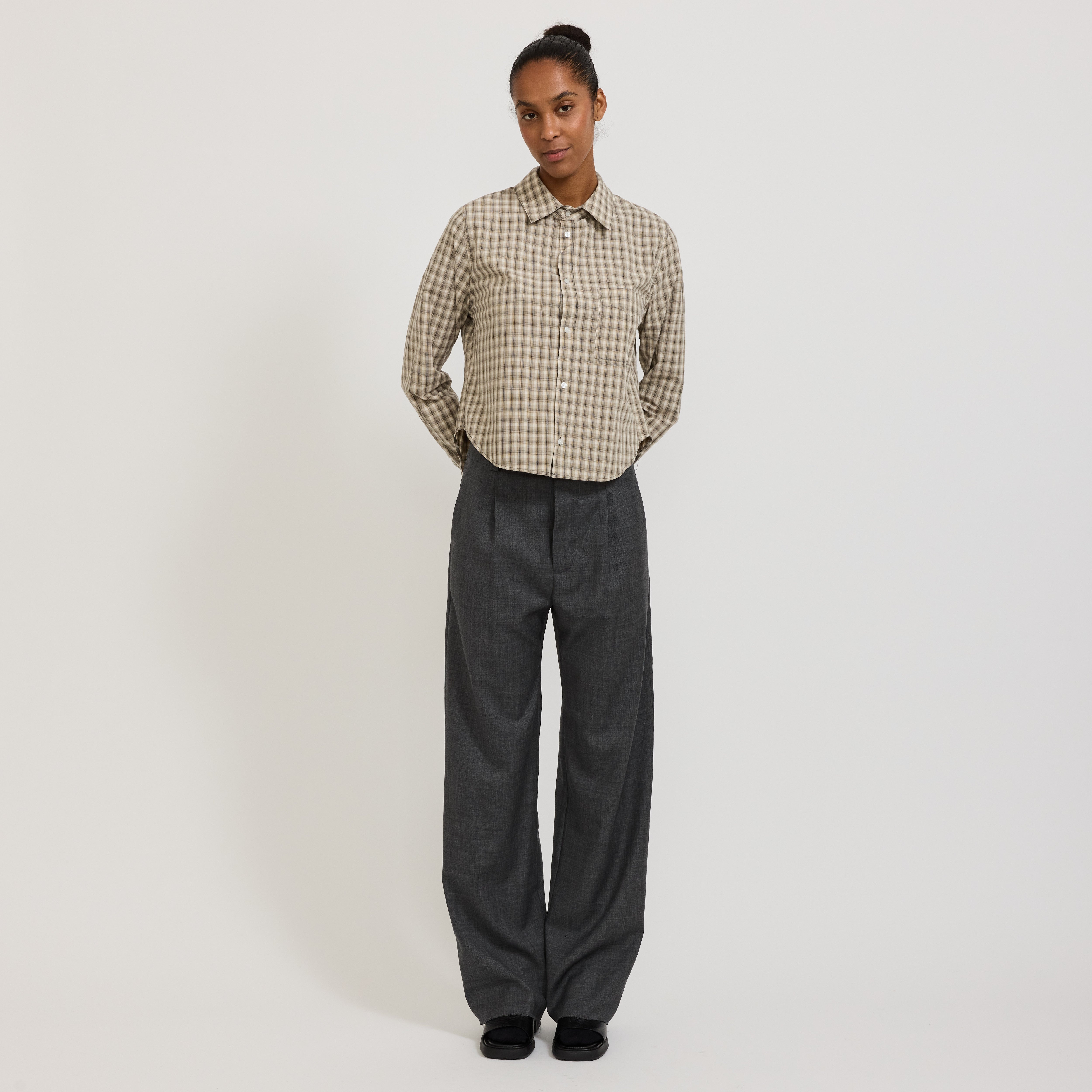 Bassike | Tailored Pant Charcoal | Maplestore