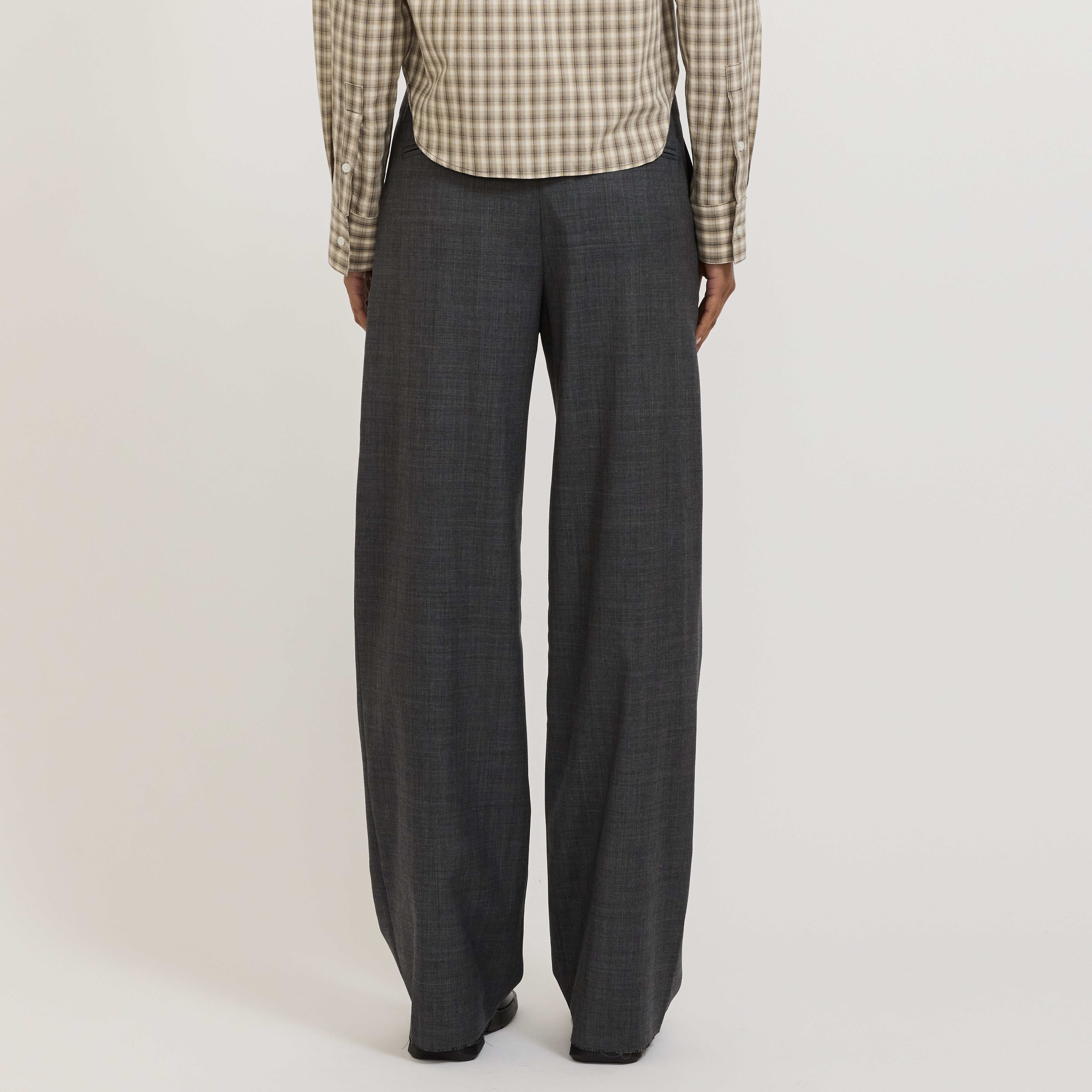 Bassike | Tailored Pant Charcoal | Maplestore