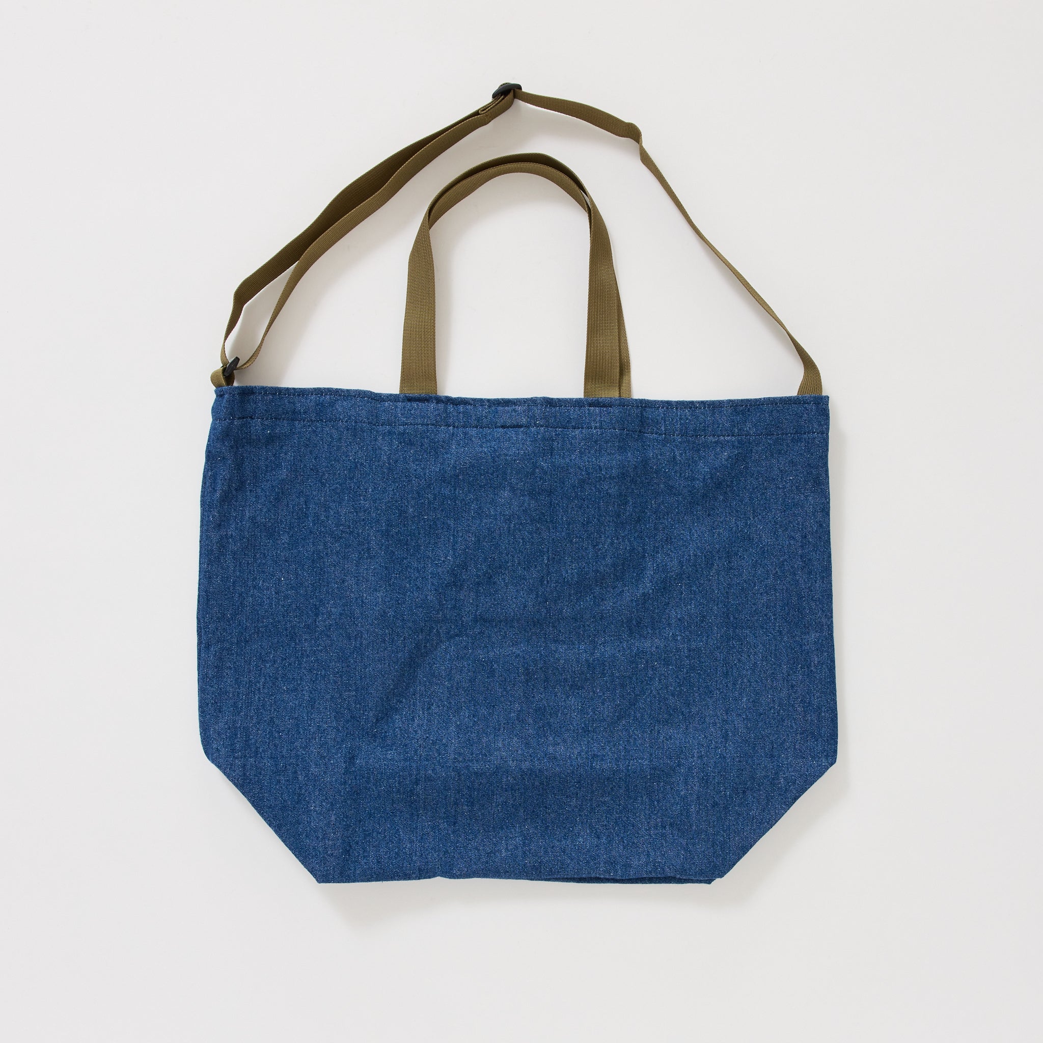 Packable Tote Denim x Tan