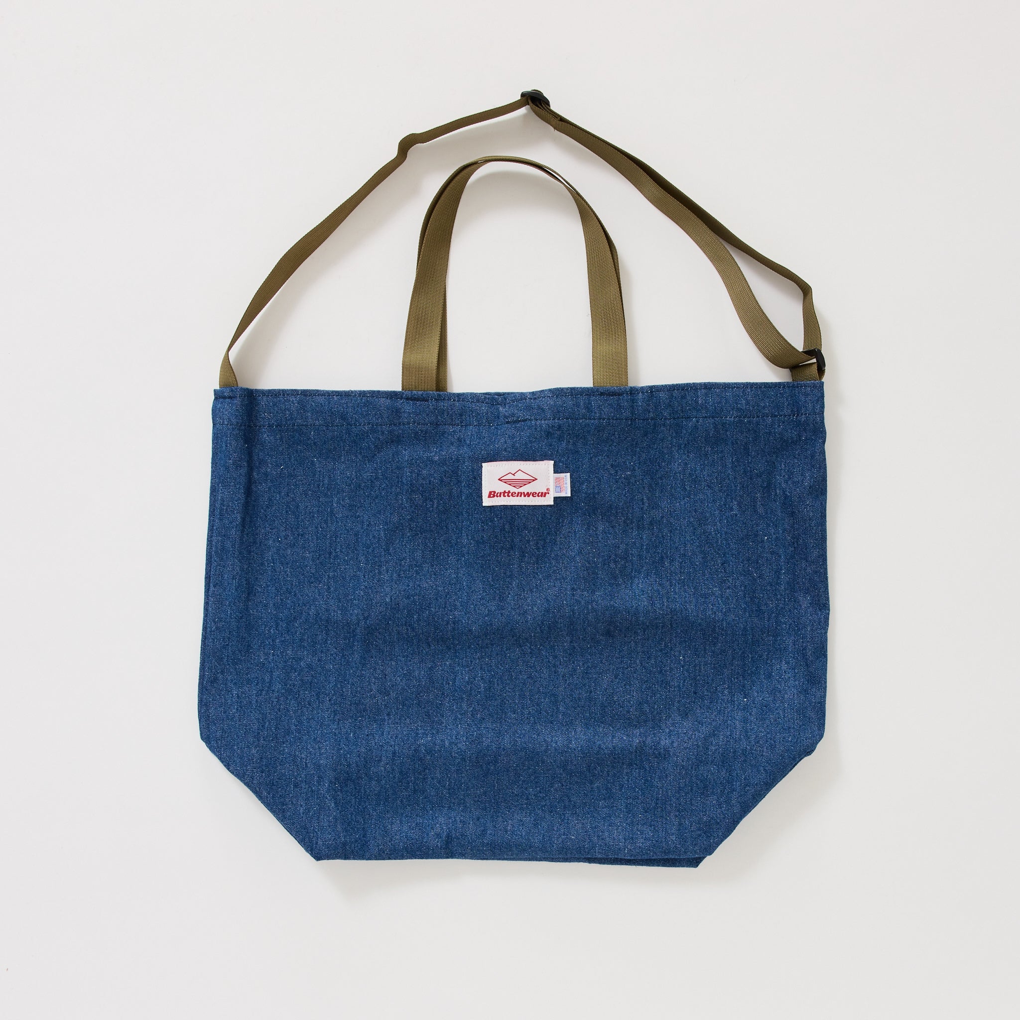 Packable Tote Denim x Tan