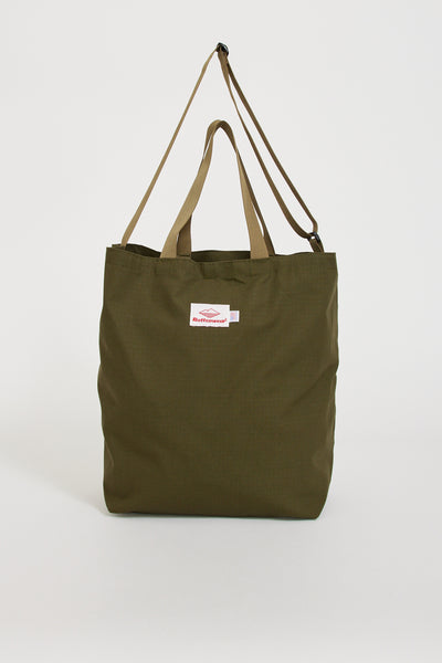 Battenwear | Packable Tote Olive Drab x Tan | Maplestore