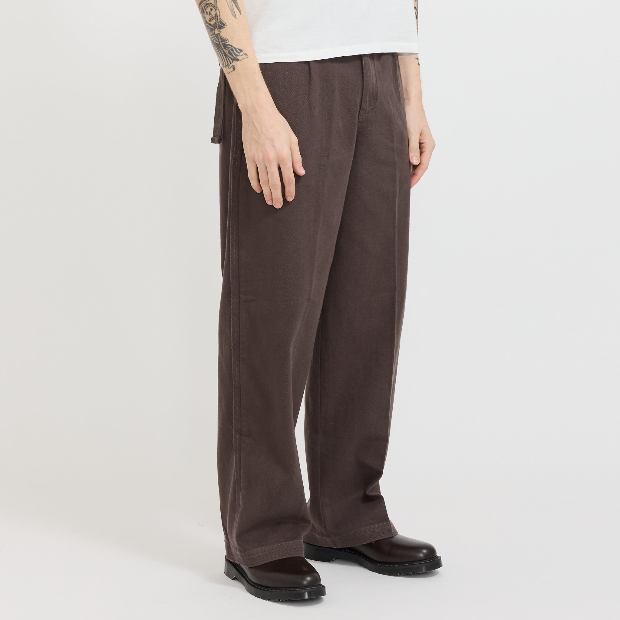 Pleated Work Pant Dark Grey