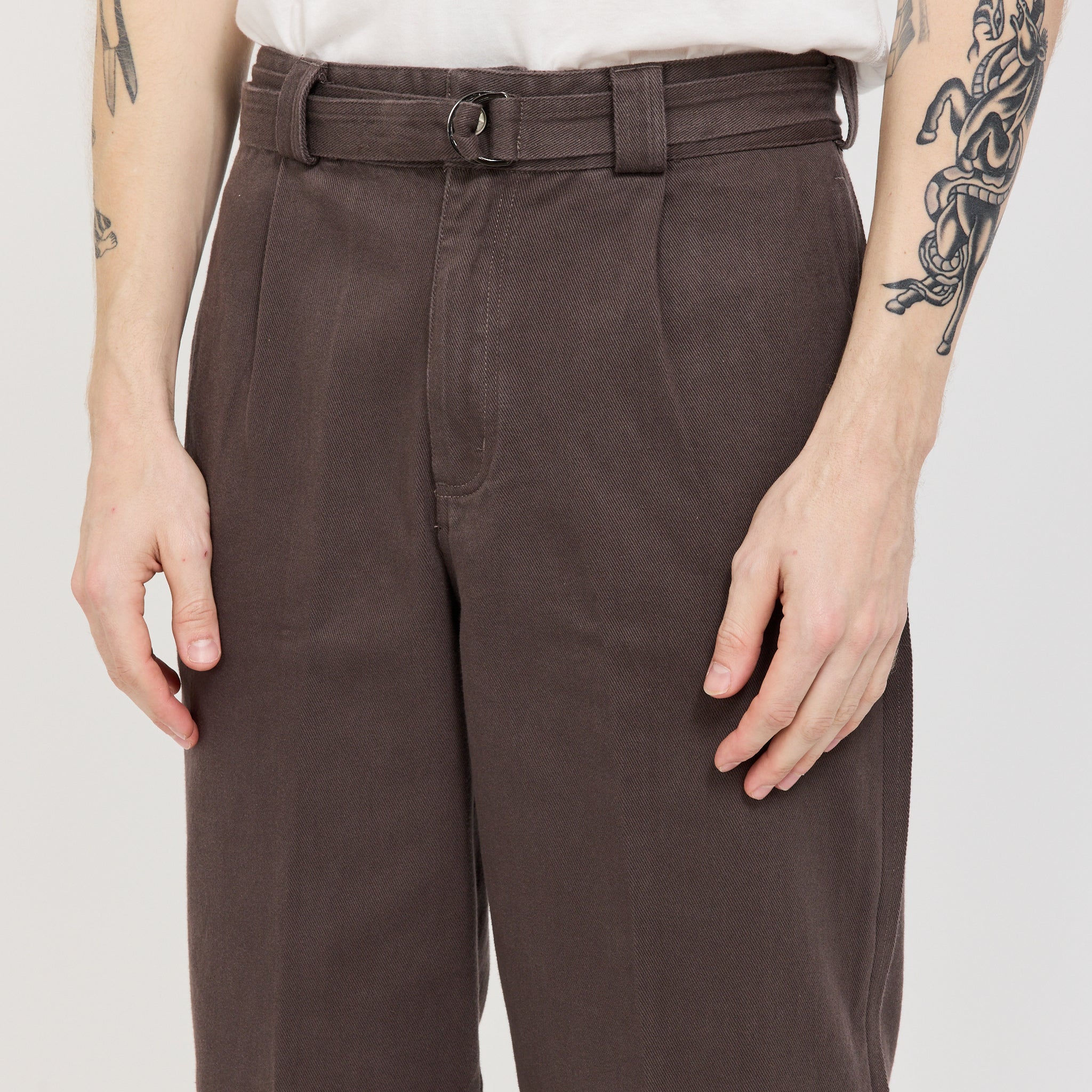 Pleated Work Pant Dark Grey