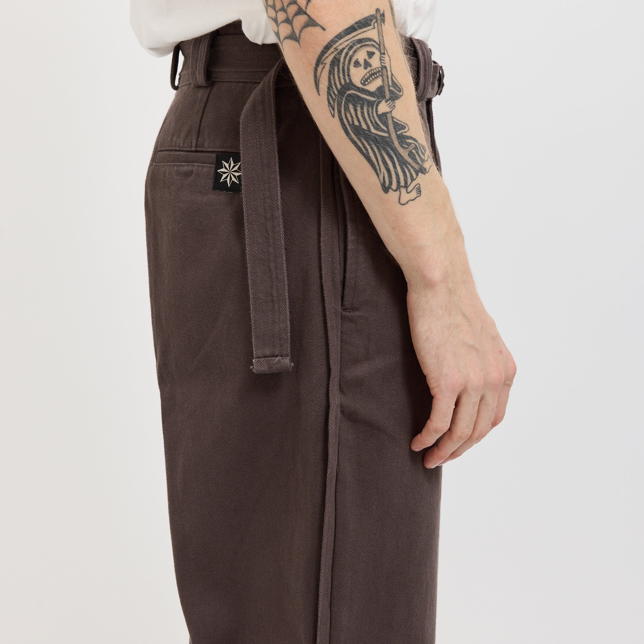 Pleated Work Pant Dark Grey