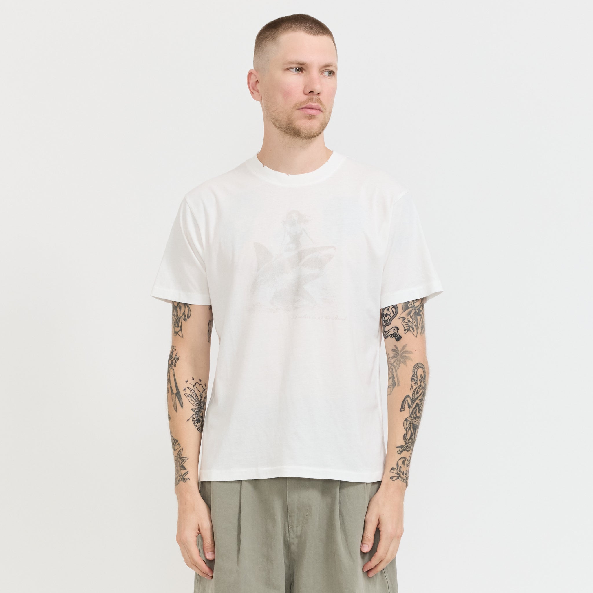 Shark Tee Crisp White