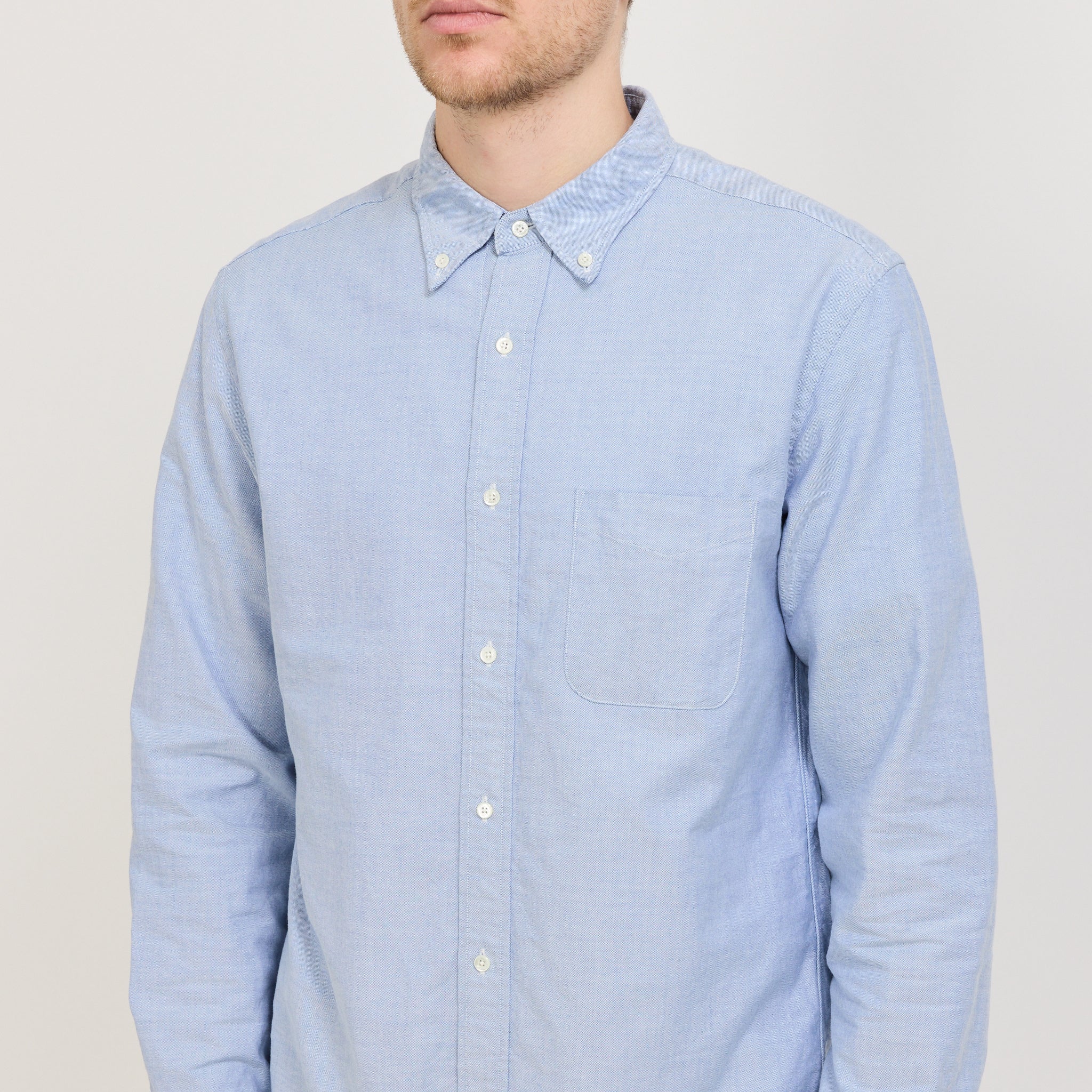 Beams Plus | B.D. Oxford Blue | Maplestore