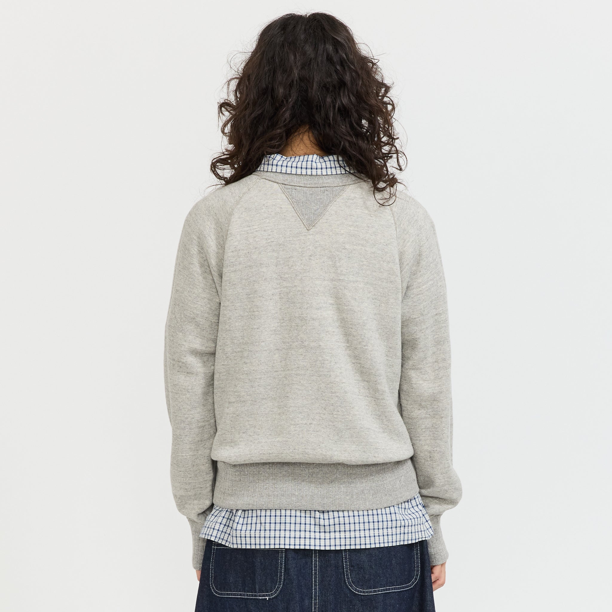 Broad Rib Crewneck Sweater Grey