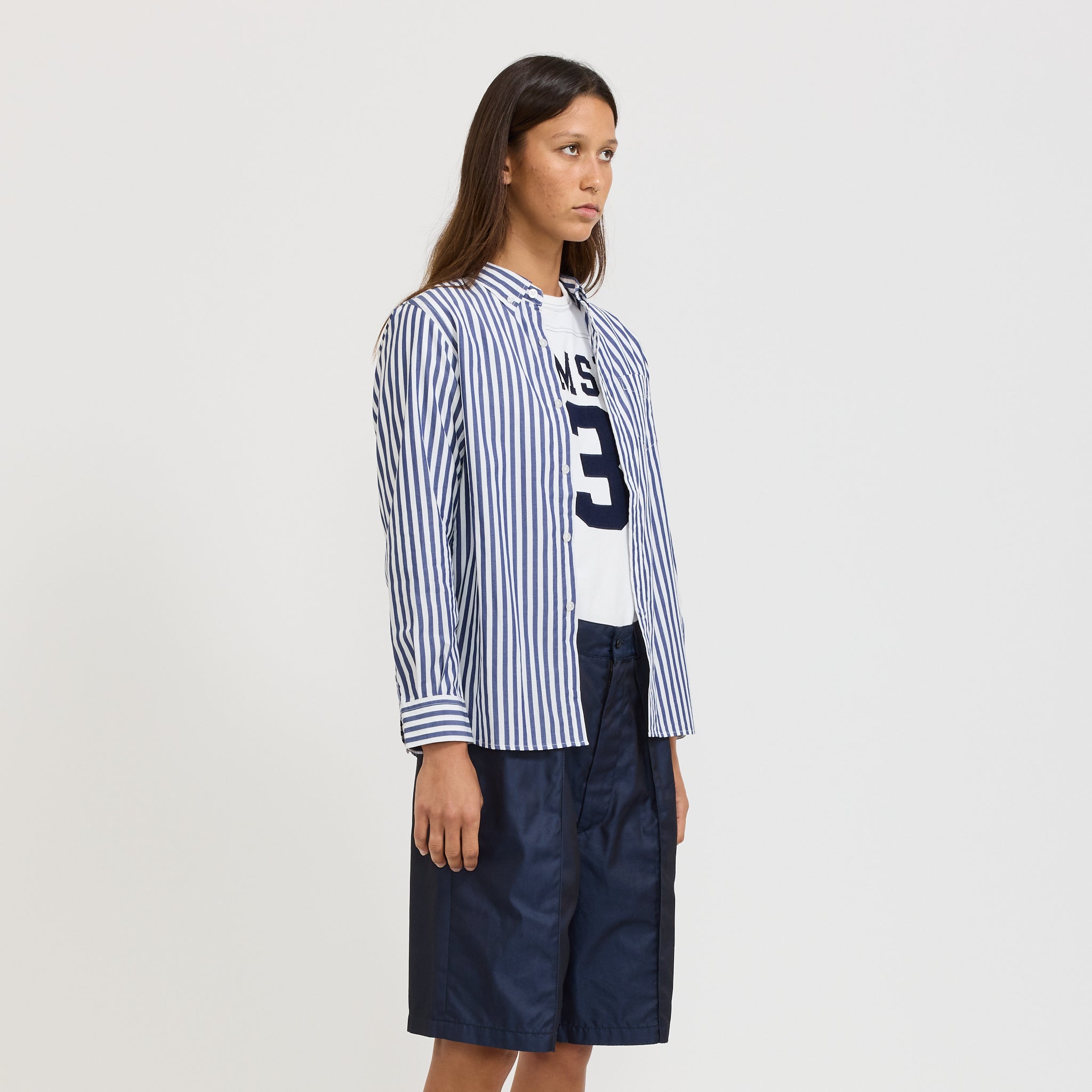 Beams Boy | London Stripe B.D Navy | Maplestore