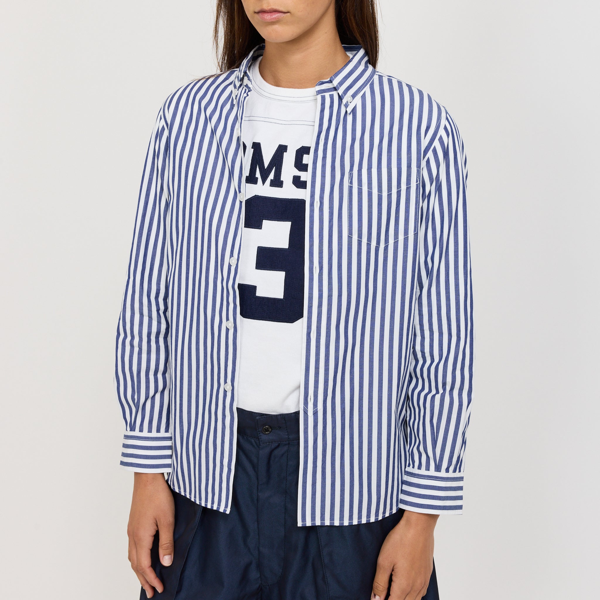 Beams Boy | London Stripe B.D Navy | Maplestore