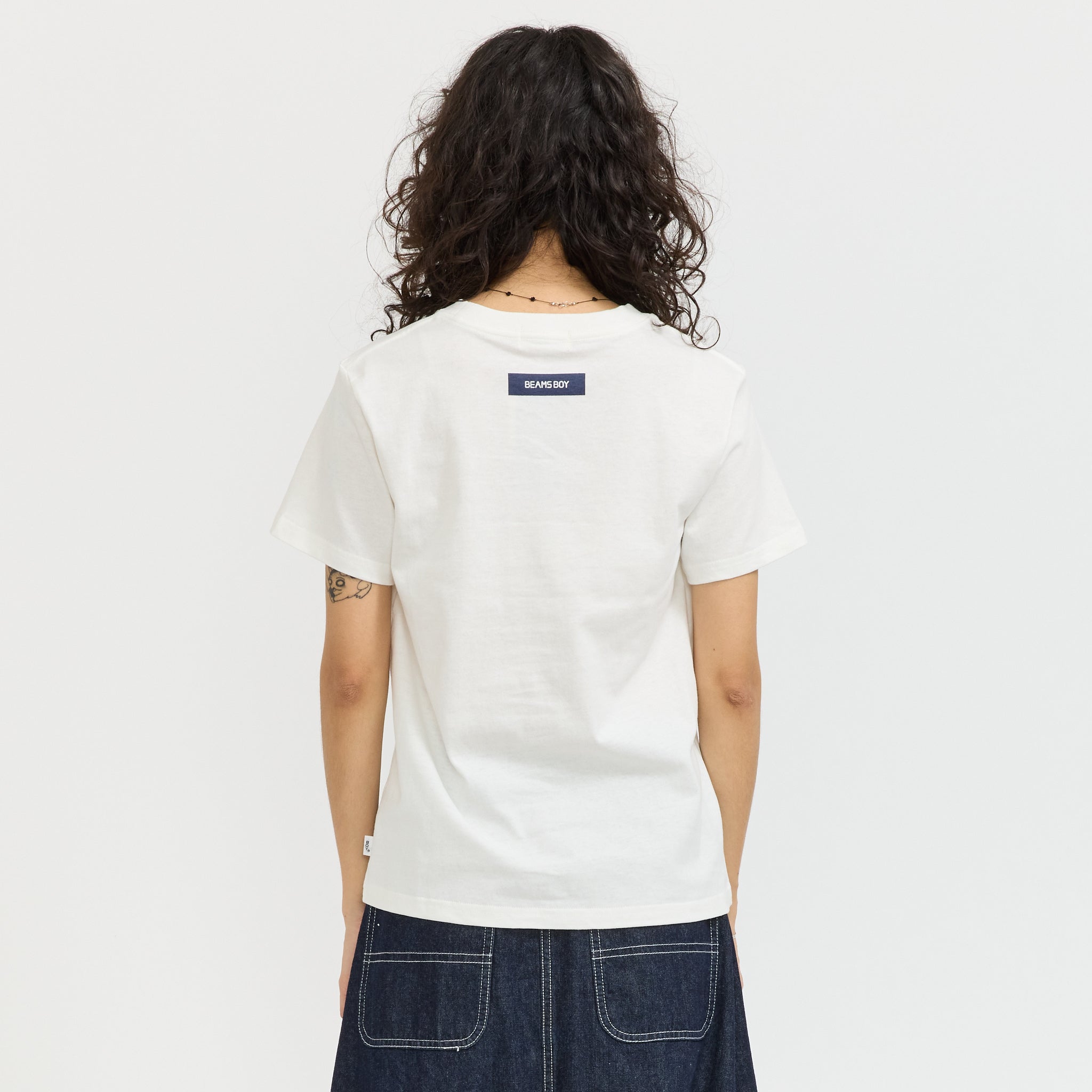 Beams Boy | Shop Bag Logo Pocket T Shirt White | Maplestore