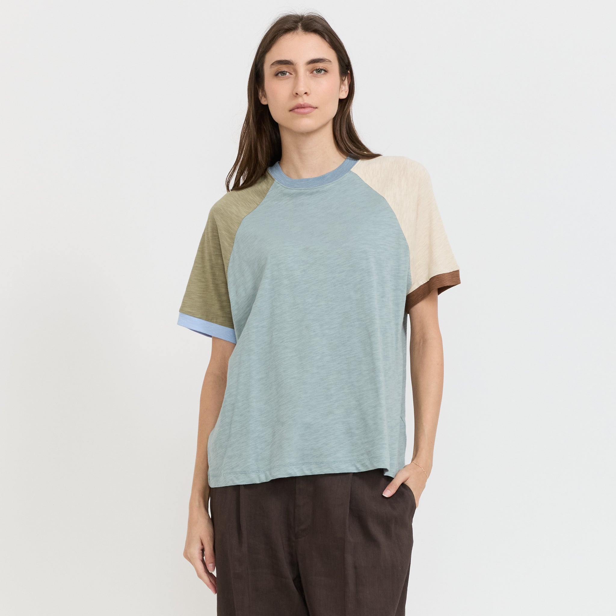 Beams Boy | Slab Jersey Crazy Short Sleeve Grey | Maplestore