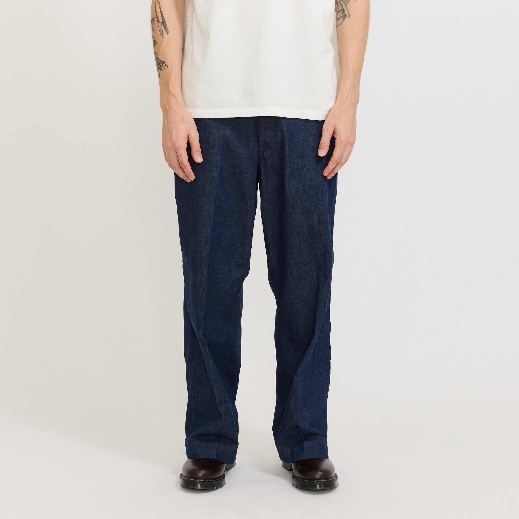 Beams Plus | MIL Trousers Denim Indigo | Maplestore
