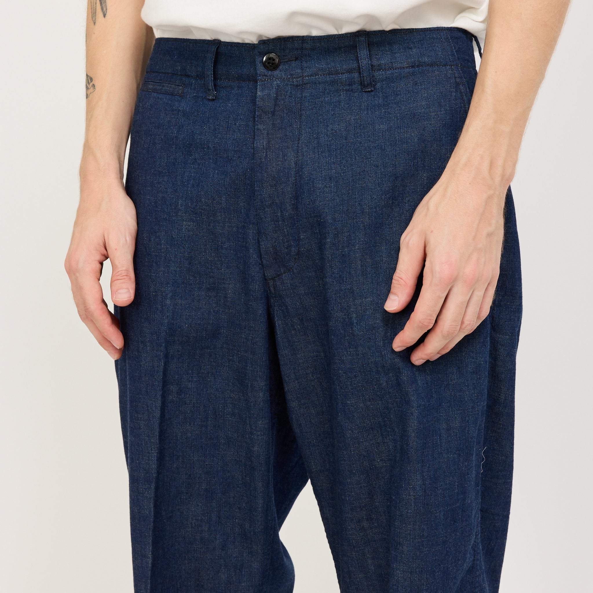 Beams Plus | MIL Trousers Denim Indigo | Maplestore
