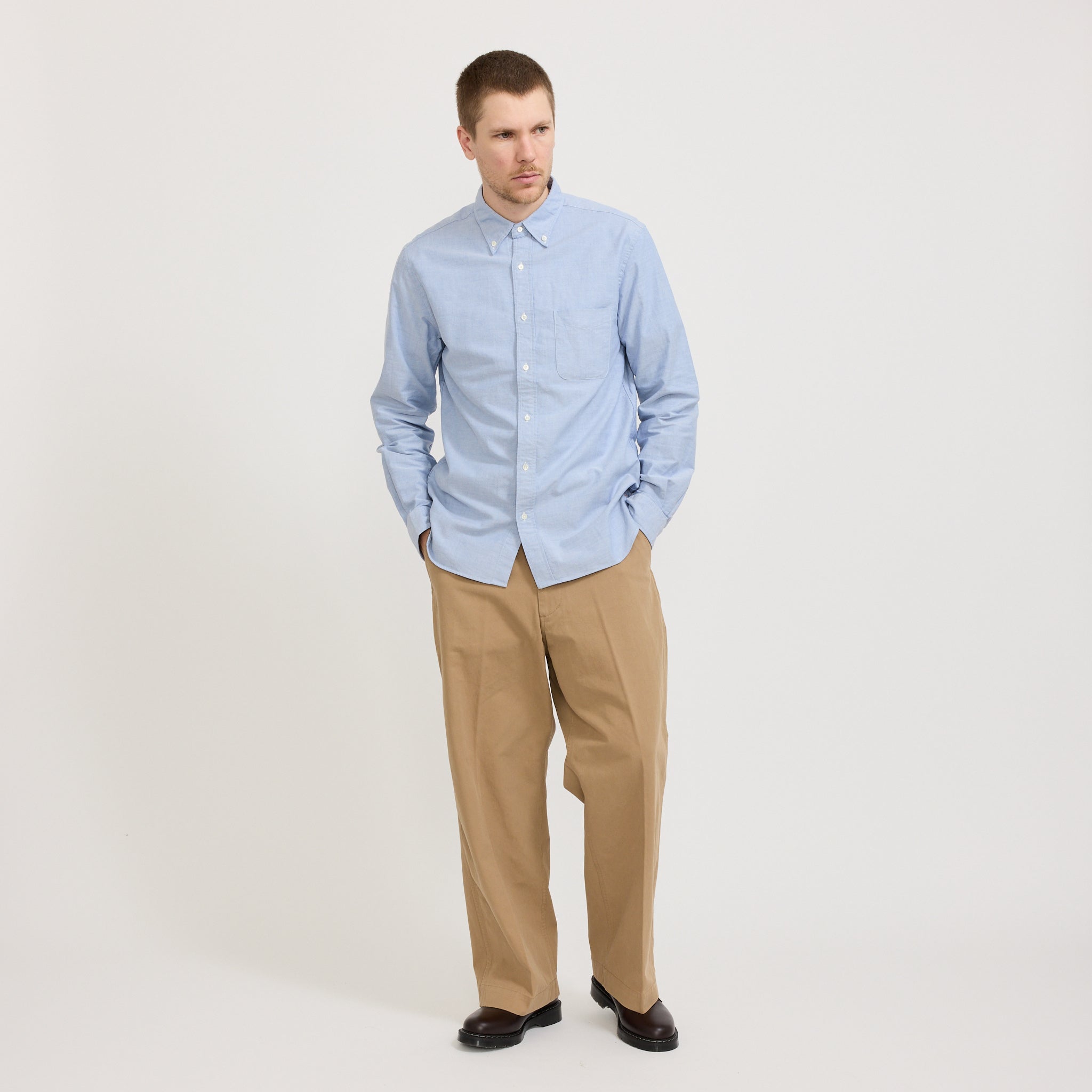 Beams Plus | MIL Trousers Twill Khaki | Maplestore
