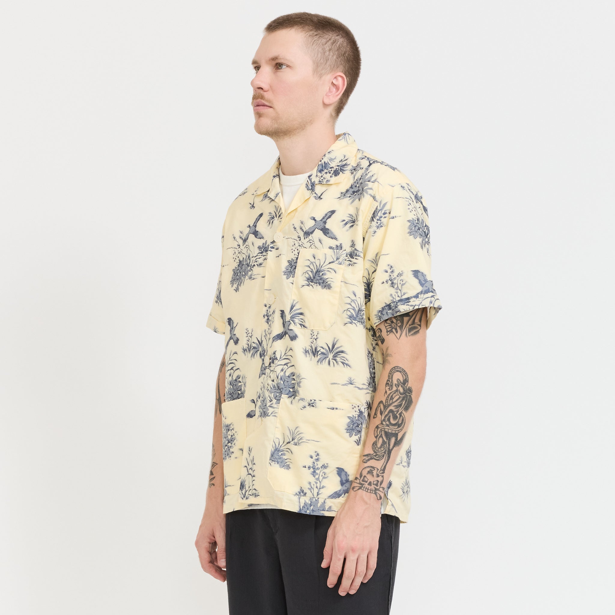 Beach Shirt Cut Jacquard Cream