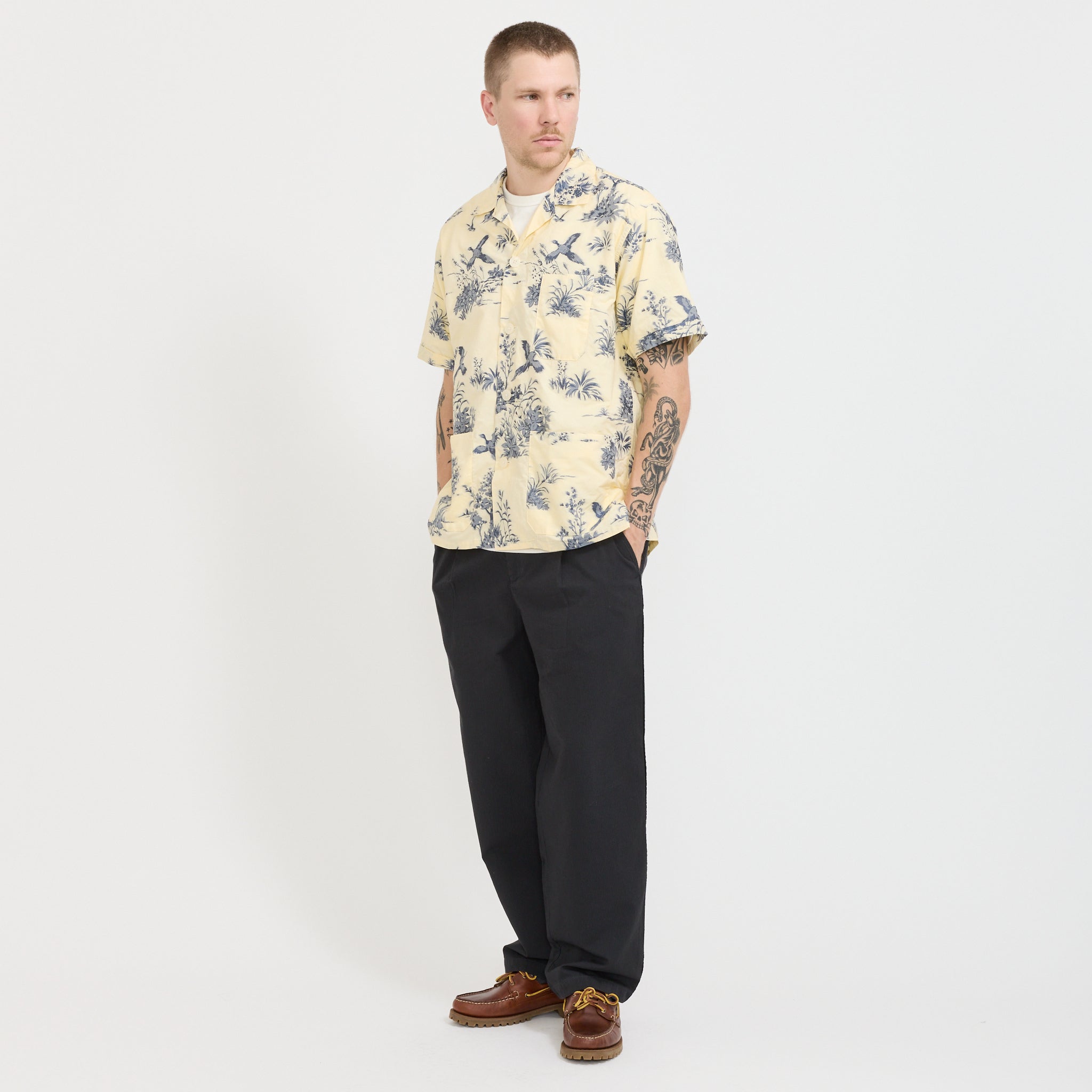 Beach Shirt Cut Jacquard Cream