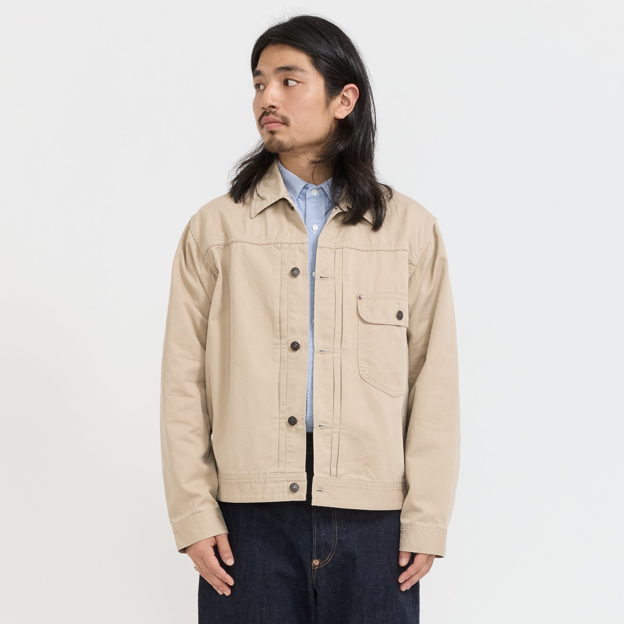 Beams Plus | Digger Jacket 62 Twill Beige | Maplestore