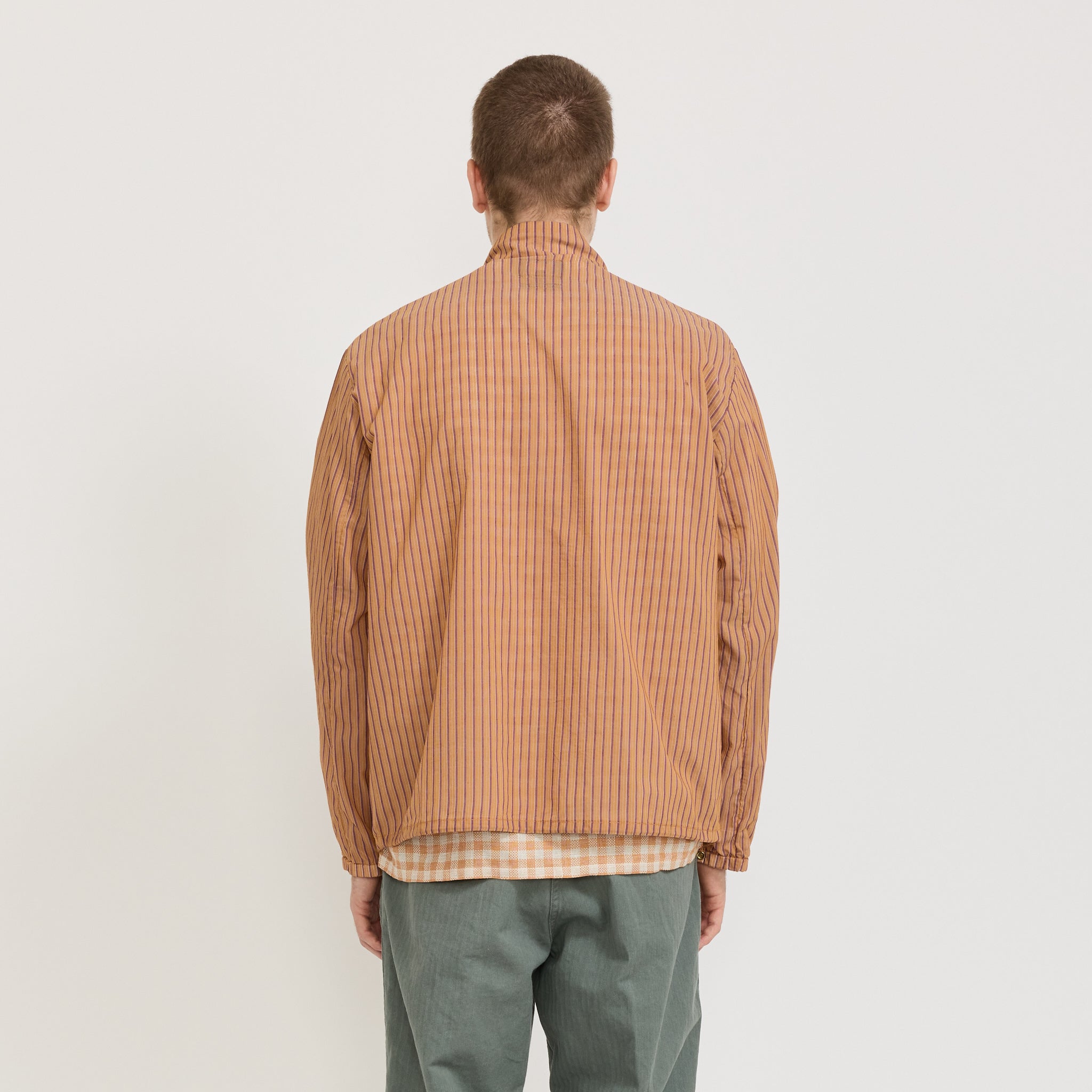 Beams Plus | Swing Jacket Bumpy Stripe Orange | Maplestore