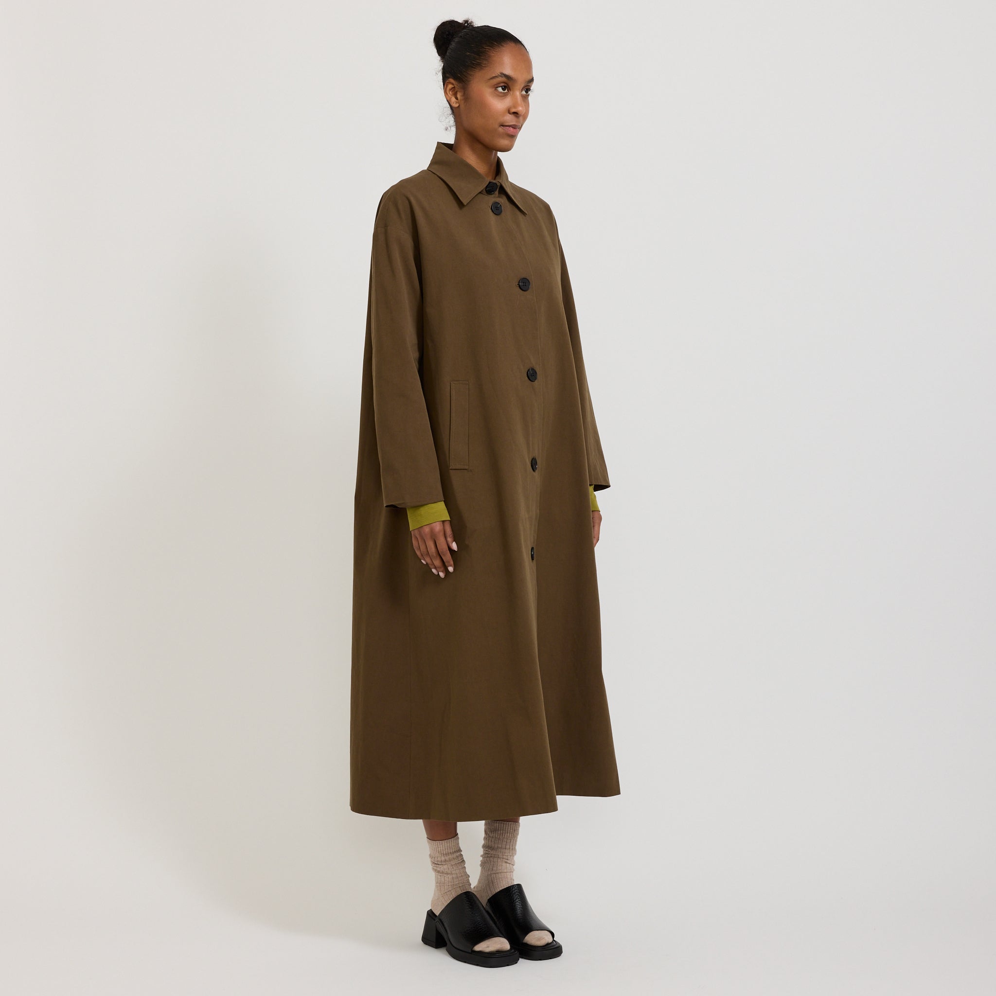 Blanca | Moira Trench Brown | Maplestore