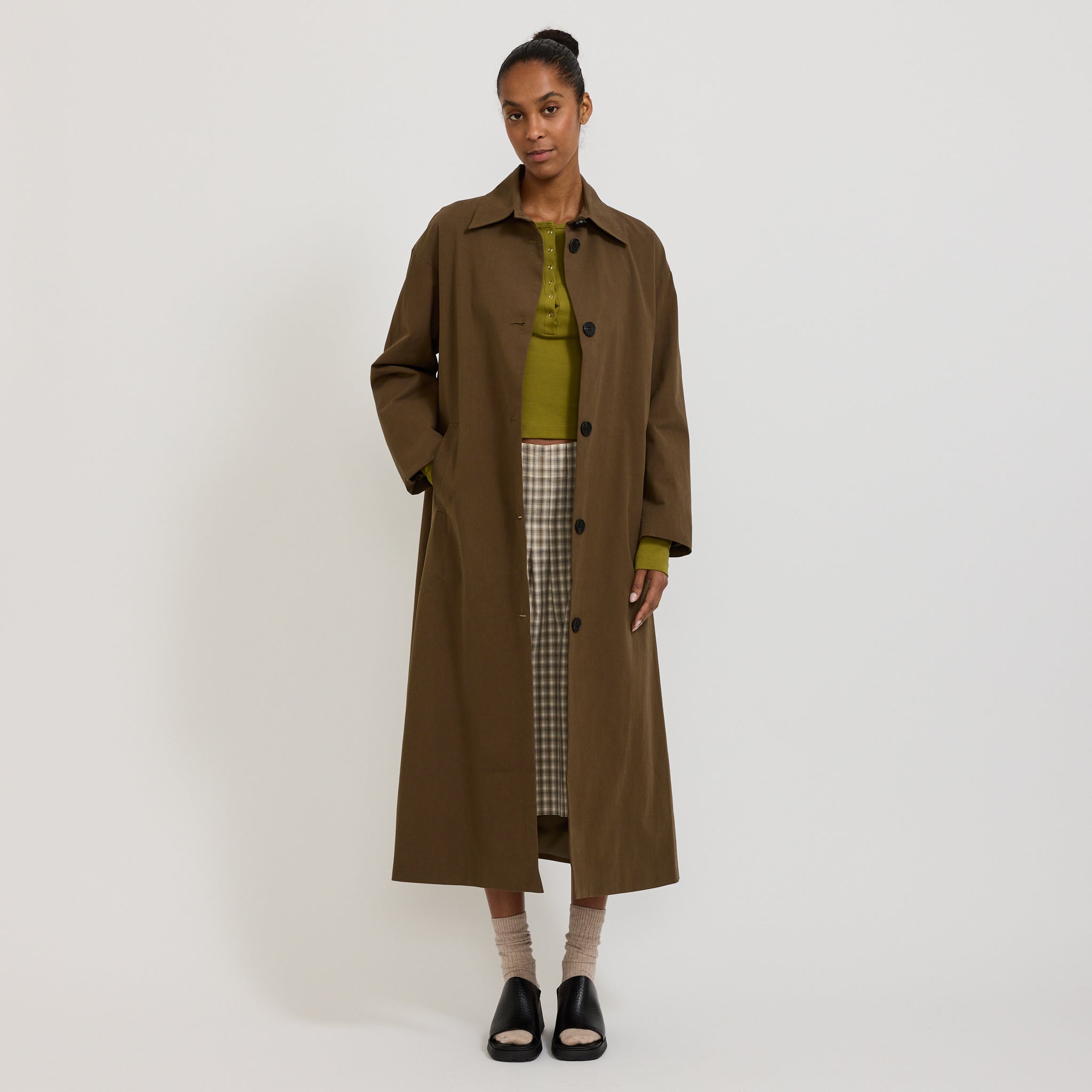 Blanca | Moira Trench Brown | Maplestore