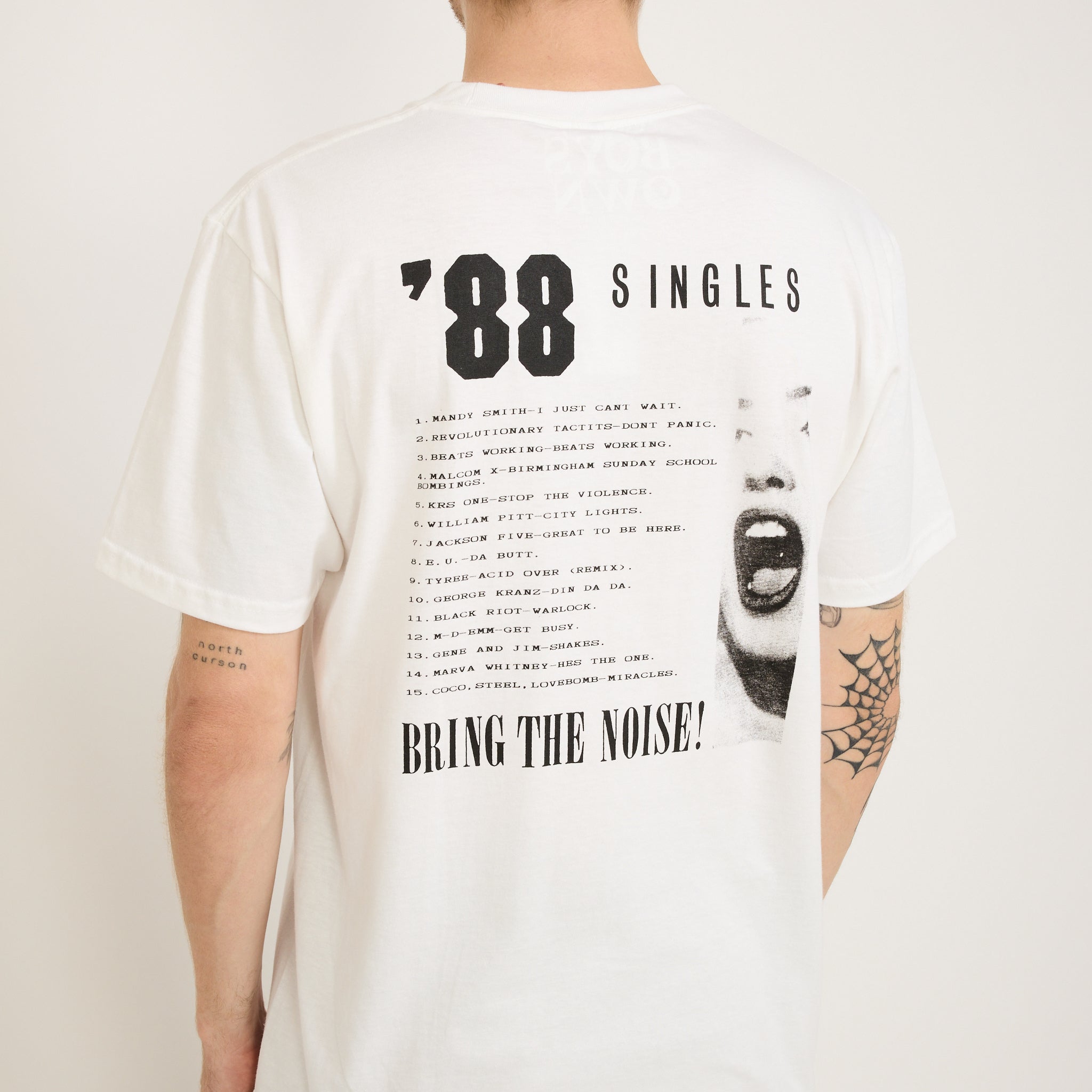 Boy's Own | Bring The Noise Print Tee White | Maplestore