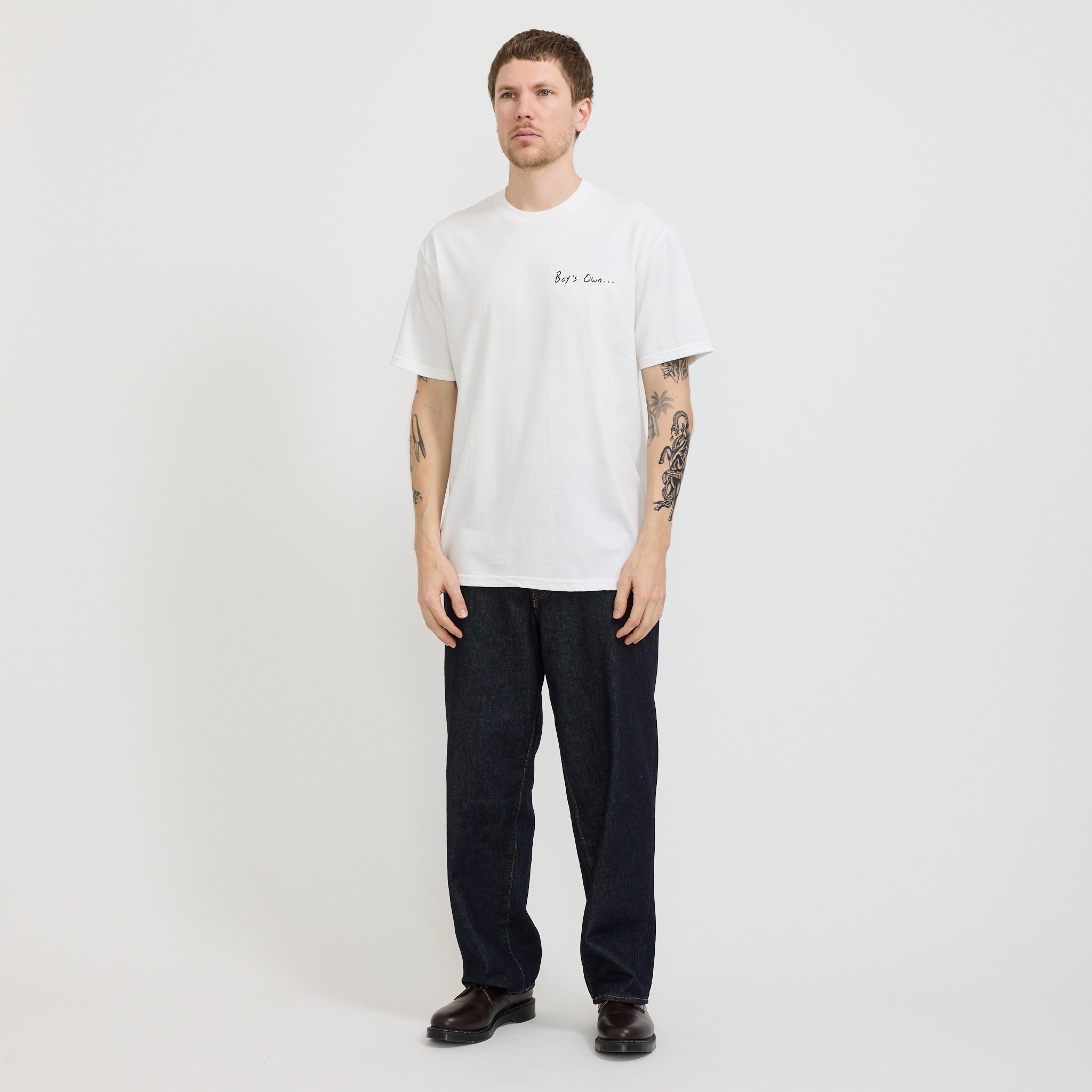 Boy's Own | Oakey And Noise T-Shirt White | Maplestore