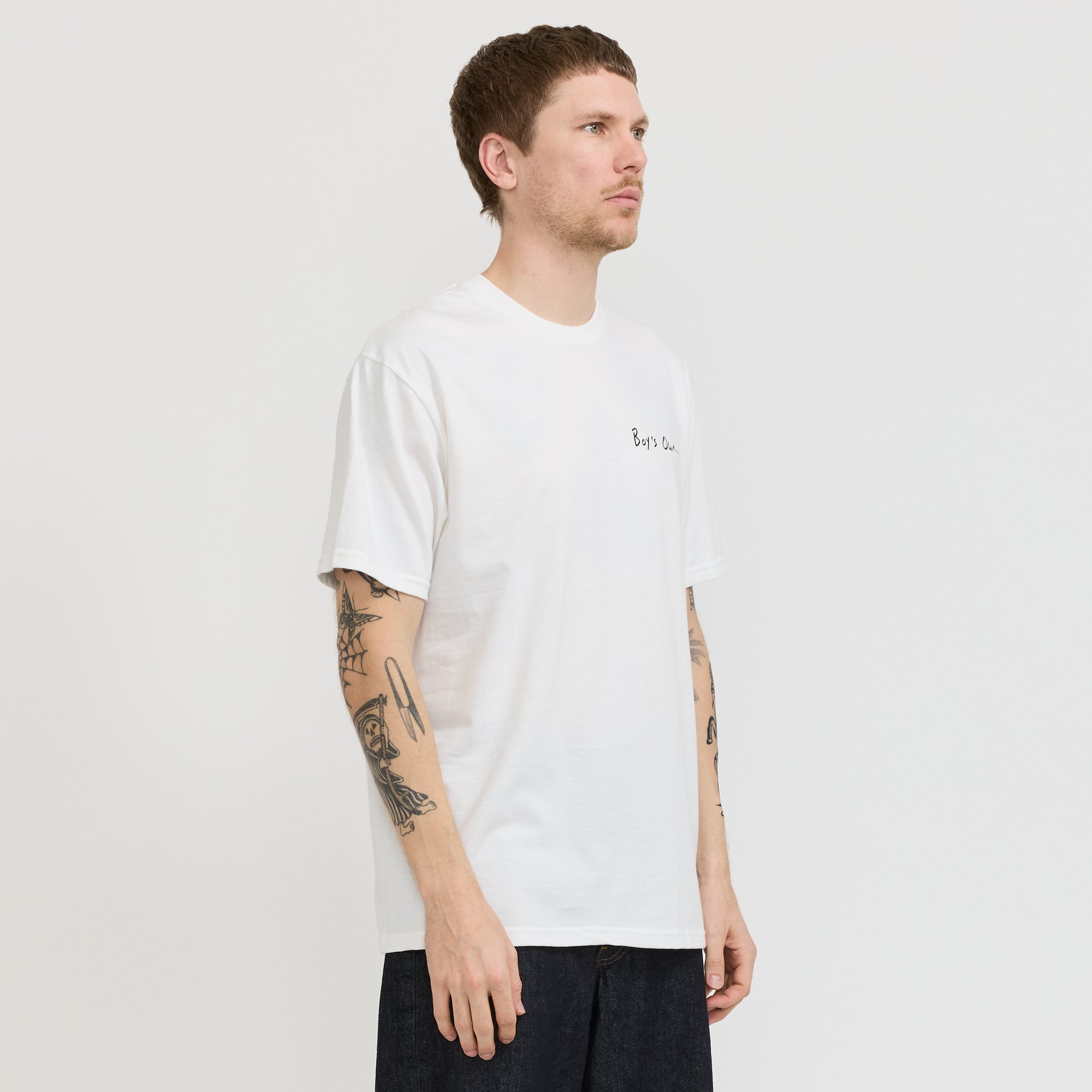 Boy's Own | Oakey And Noise T-Shirt White | Maplestore