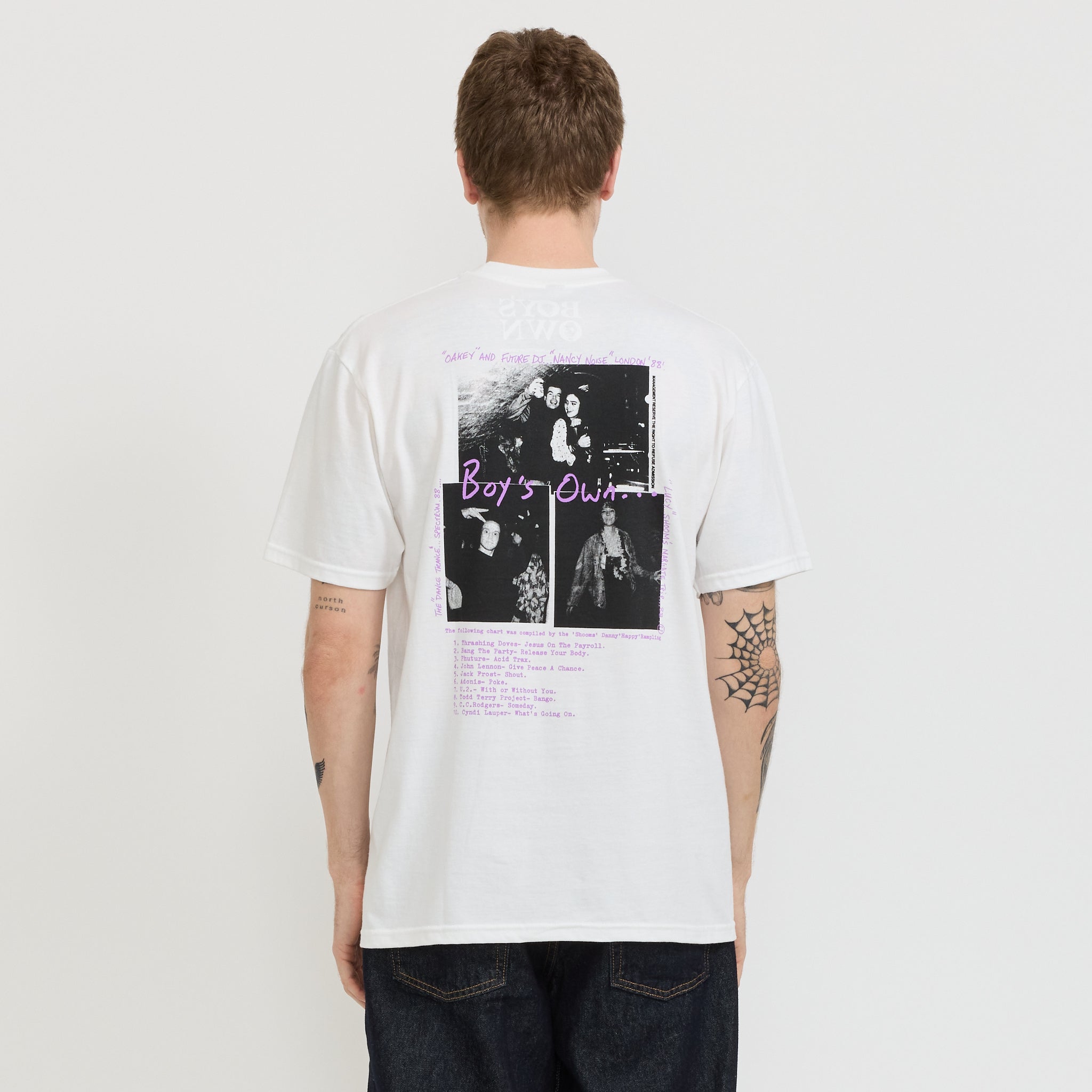 Boy's Own | Oakey And Noise T-Shirt White | Maplestore