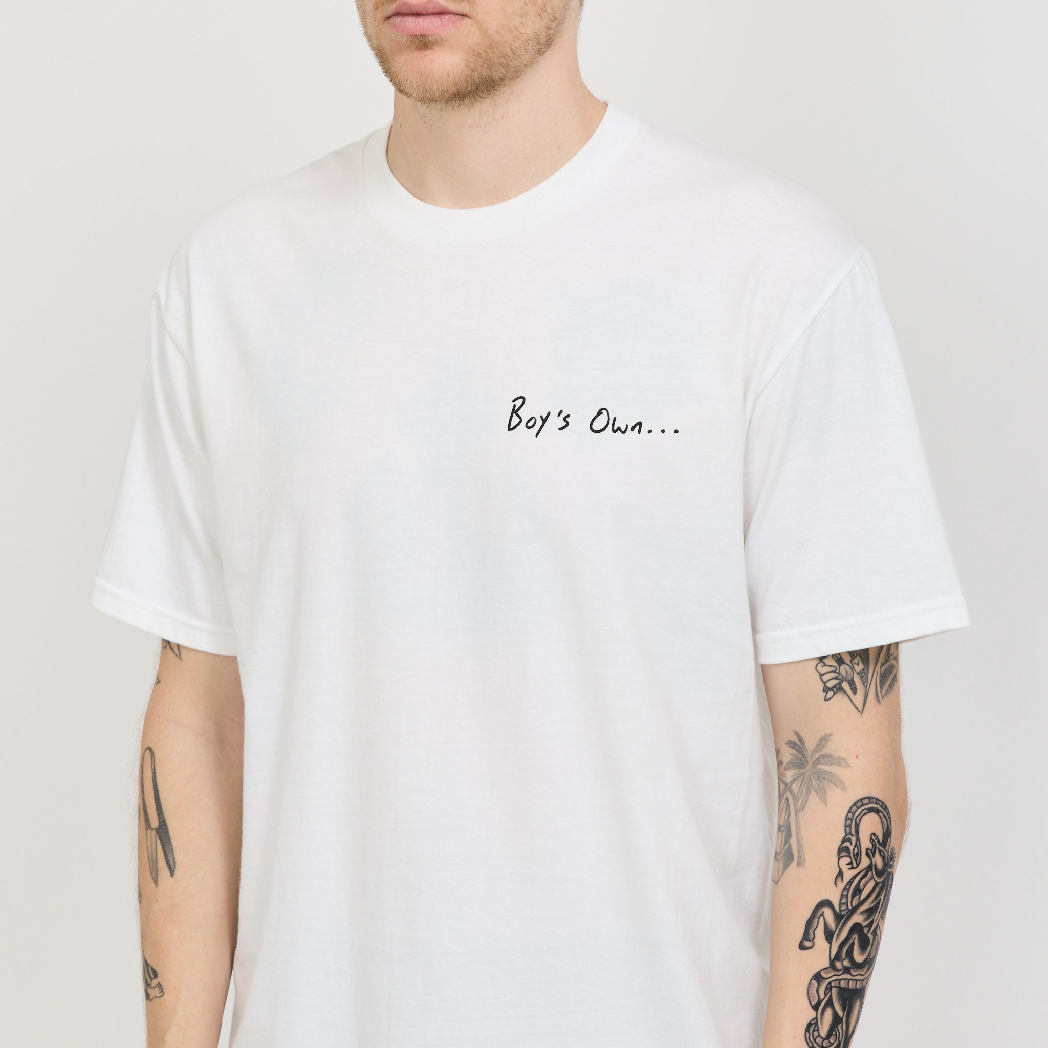 Boy's Own | Oakey And Noise T-Shirt White | Maplestore