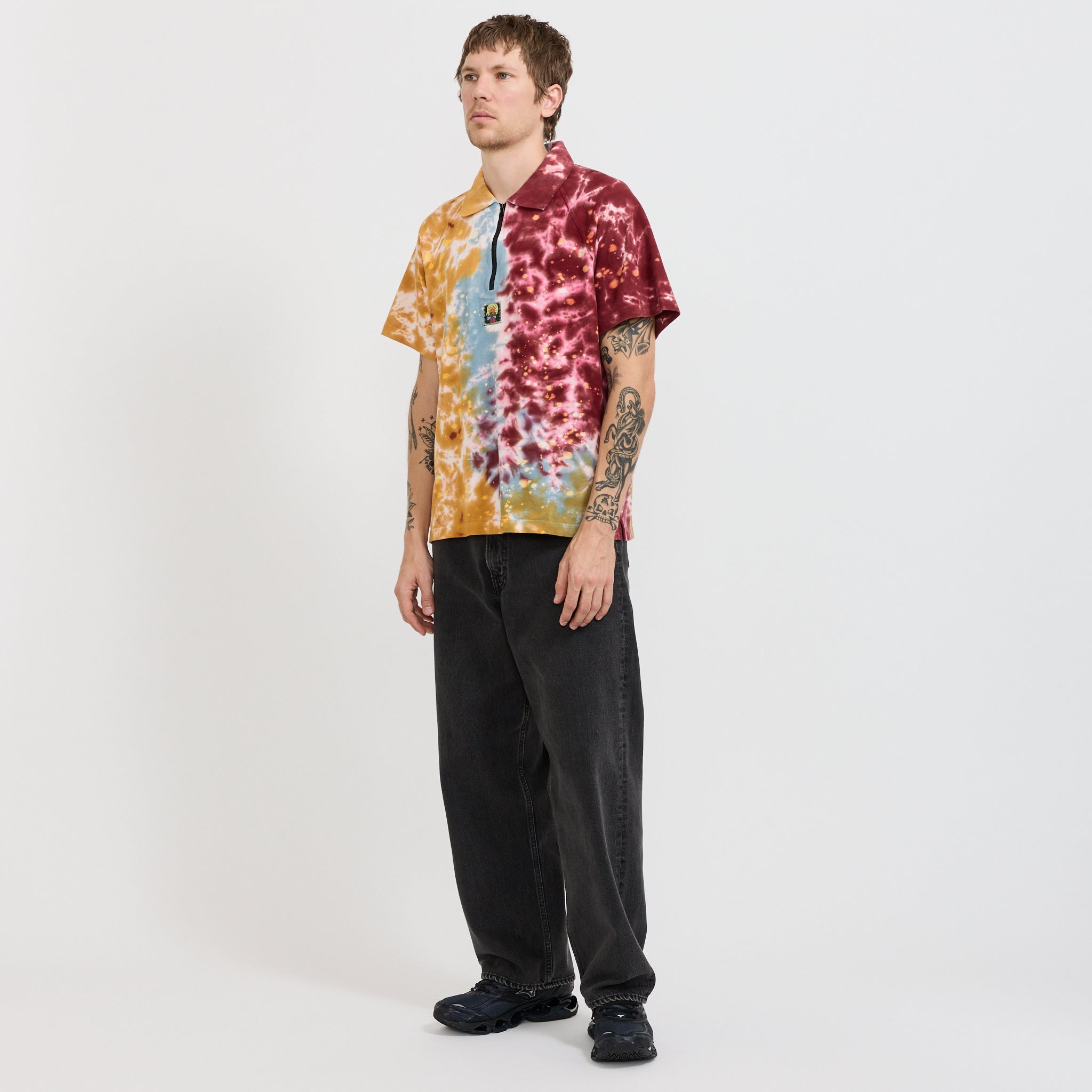 Dyed Short Sleeve Boxed Pique Polo Terracotta