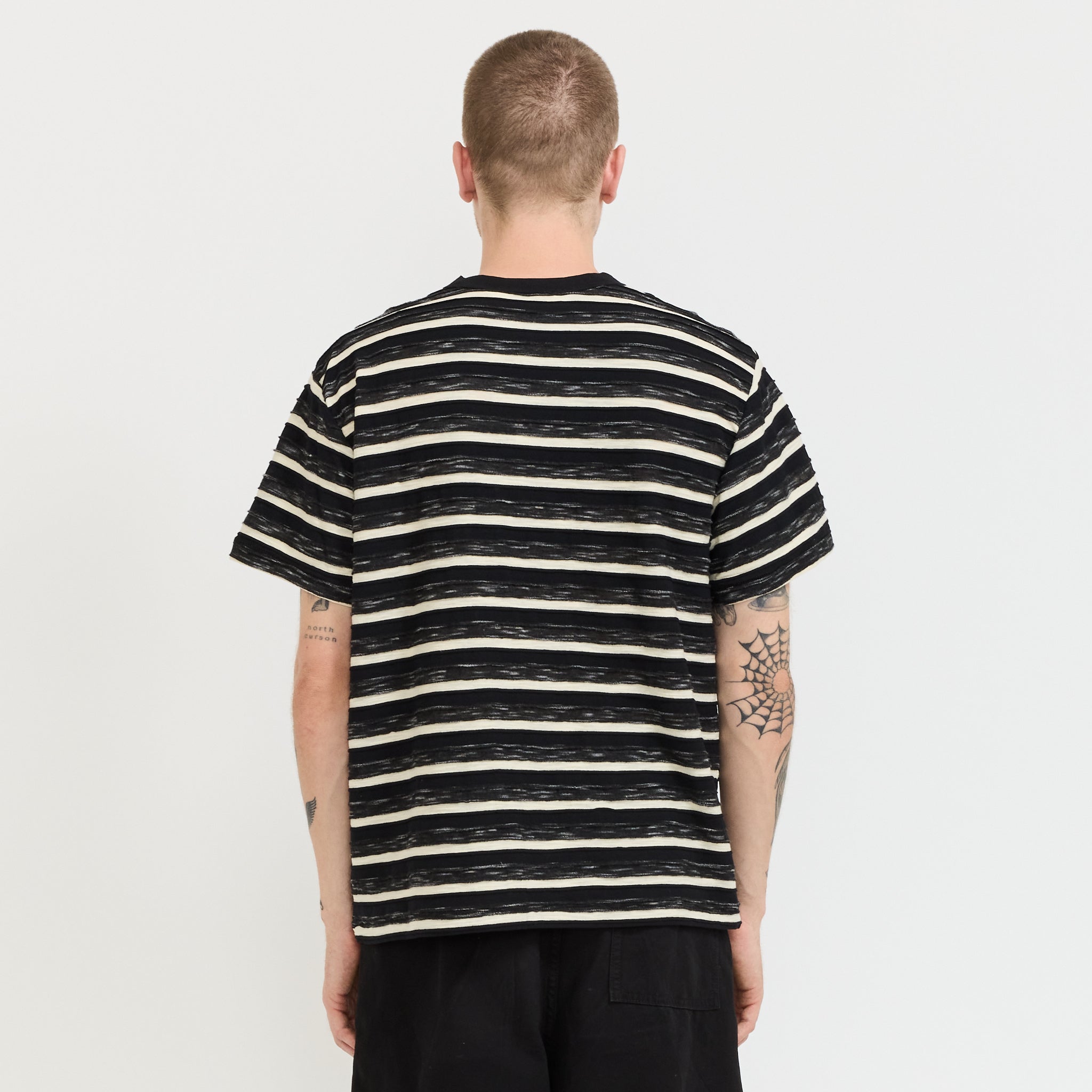 Casey Striped T-Shirt Black