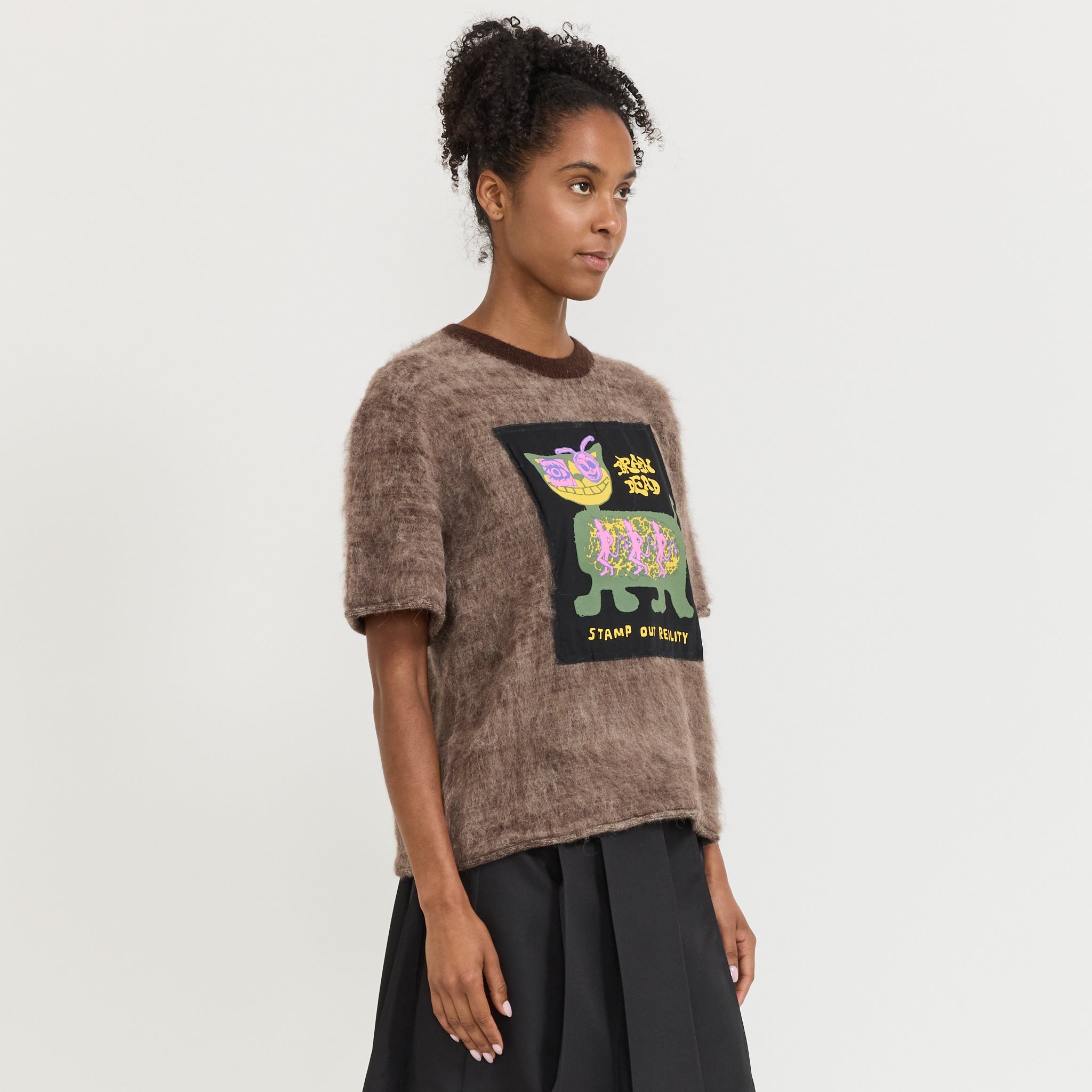 Minzie Short Sleeve Sweater Olive Women's