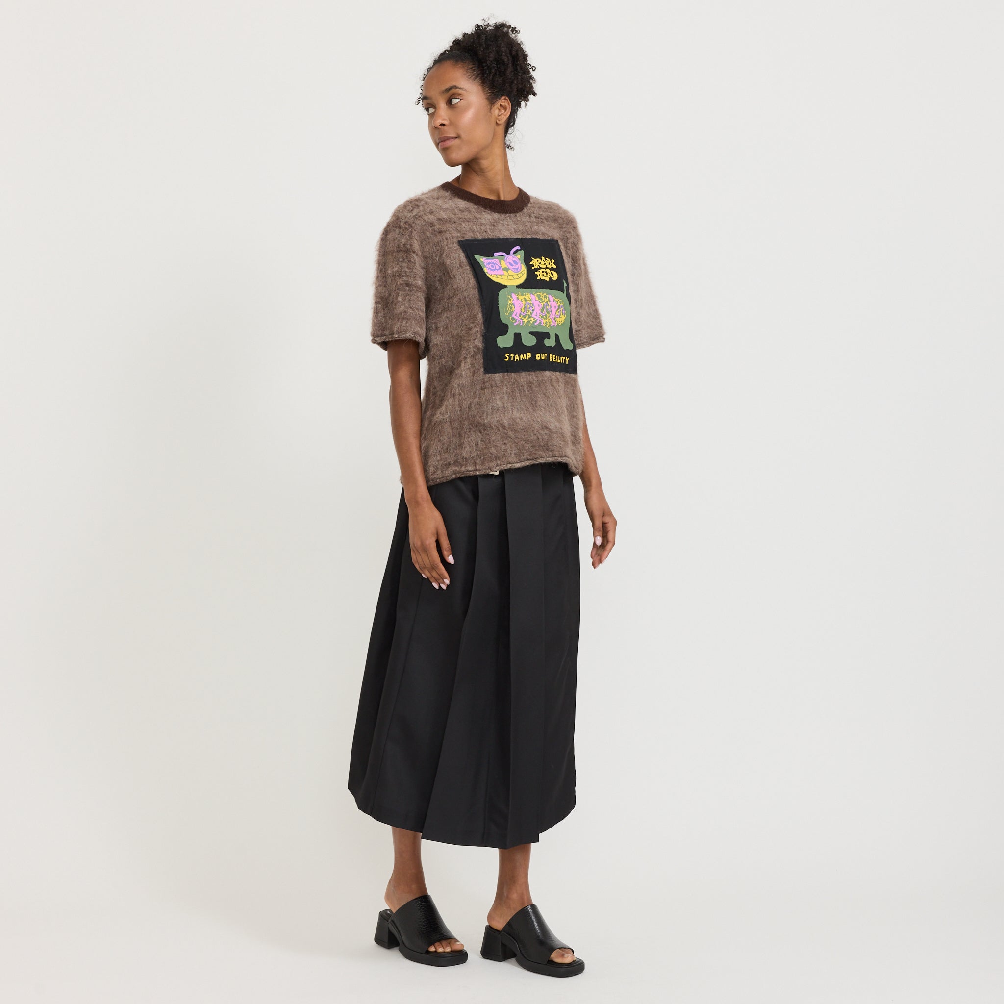 Minzie Short Sleeve Sweater Olive Women's