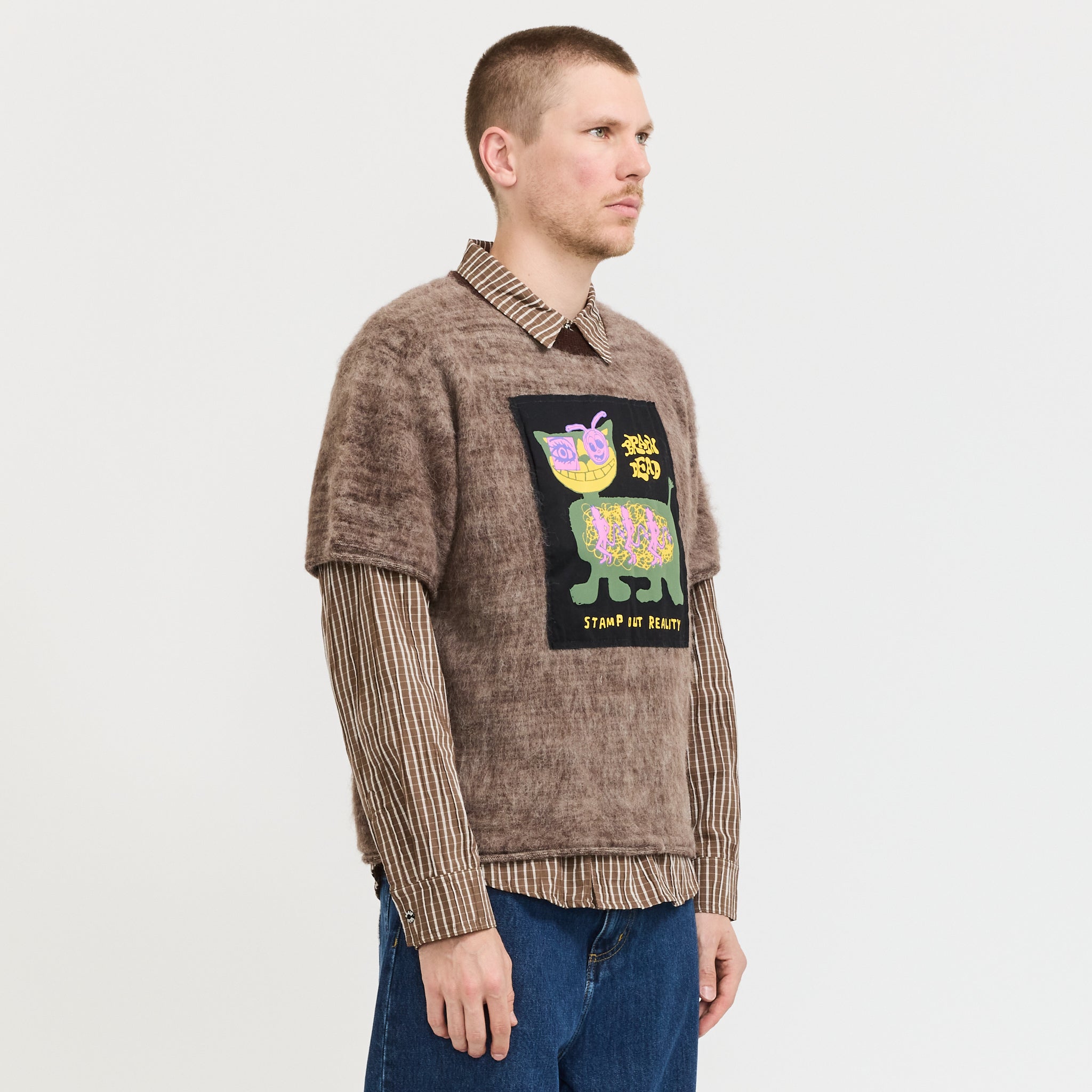 Minzie Short Sleeve Sweater Olive