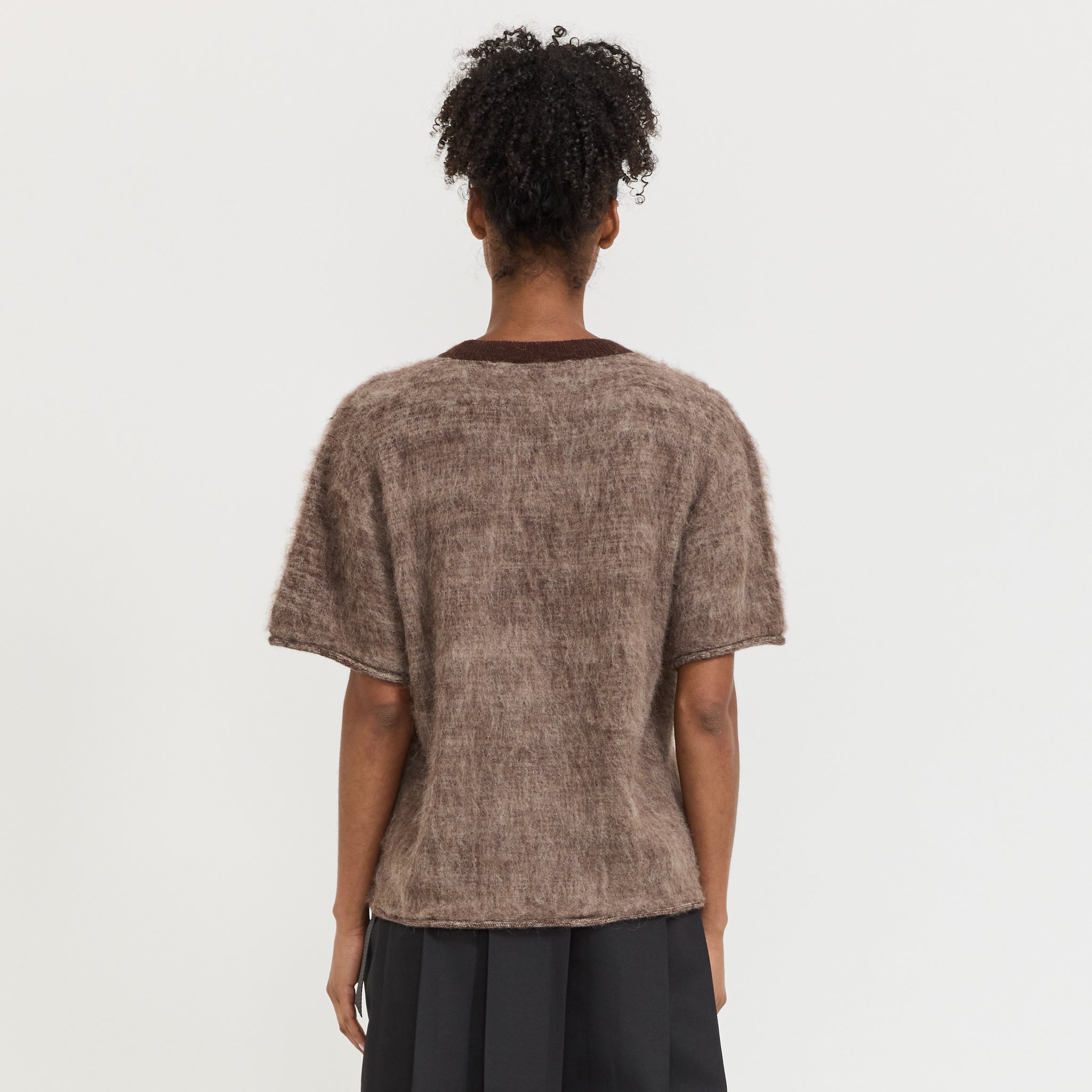 Minzie Short Sleeve Sweater Olive Women's