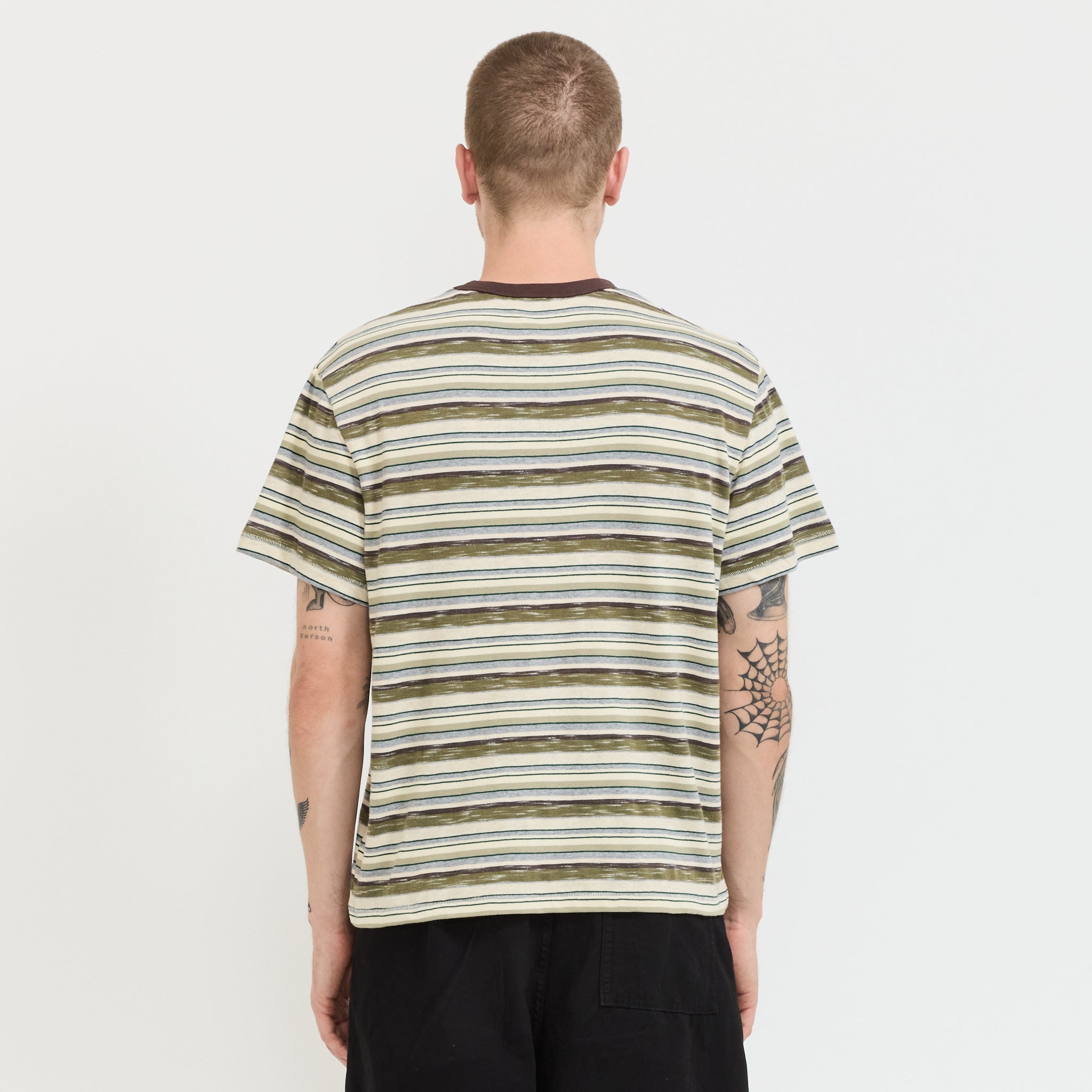 Toni Stripe T-Shirt Olive Multi