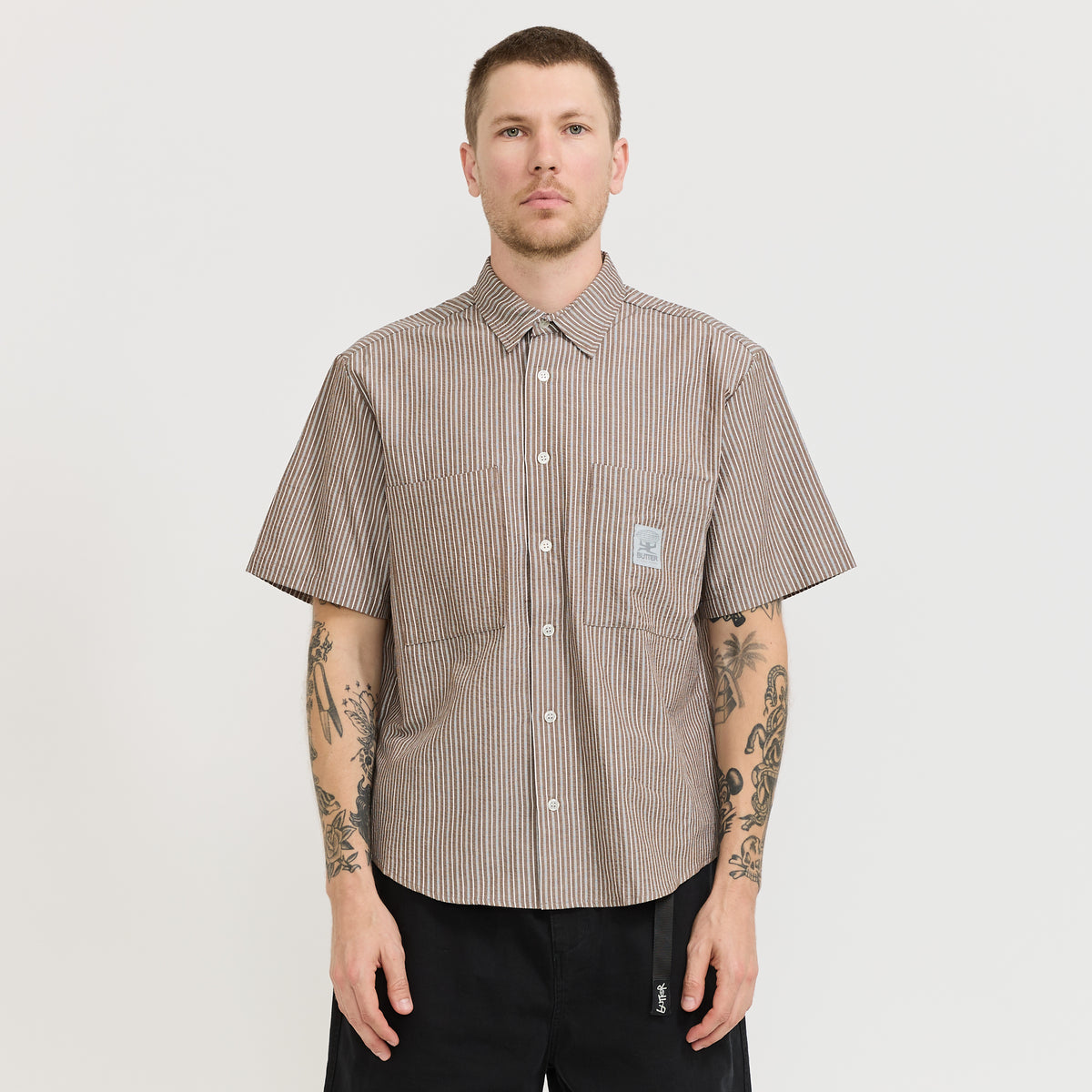 Butter Goods | Equipment S/S Shirt Brown | Maplestore