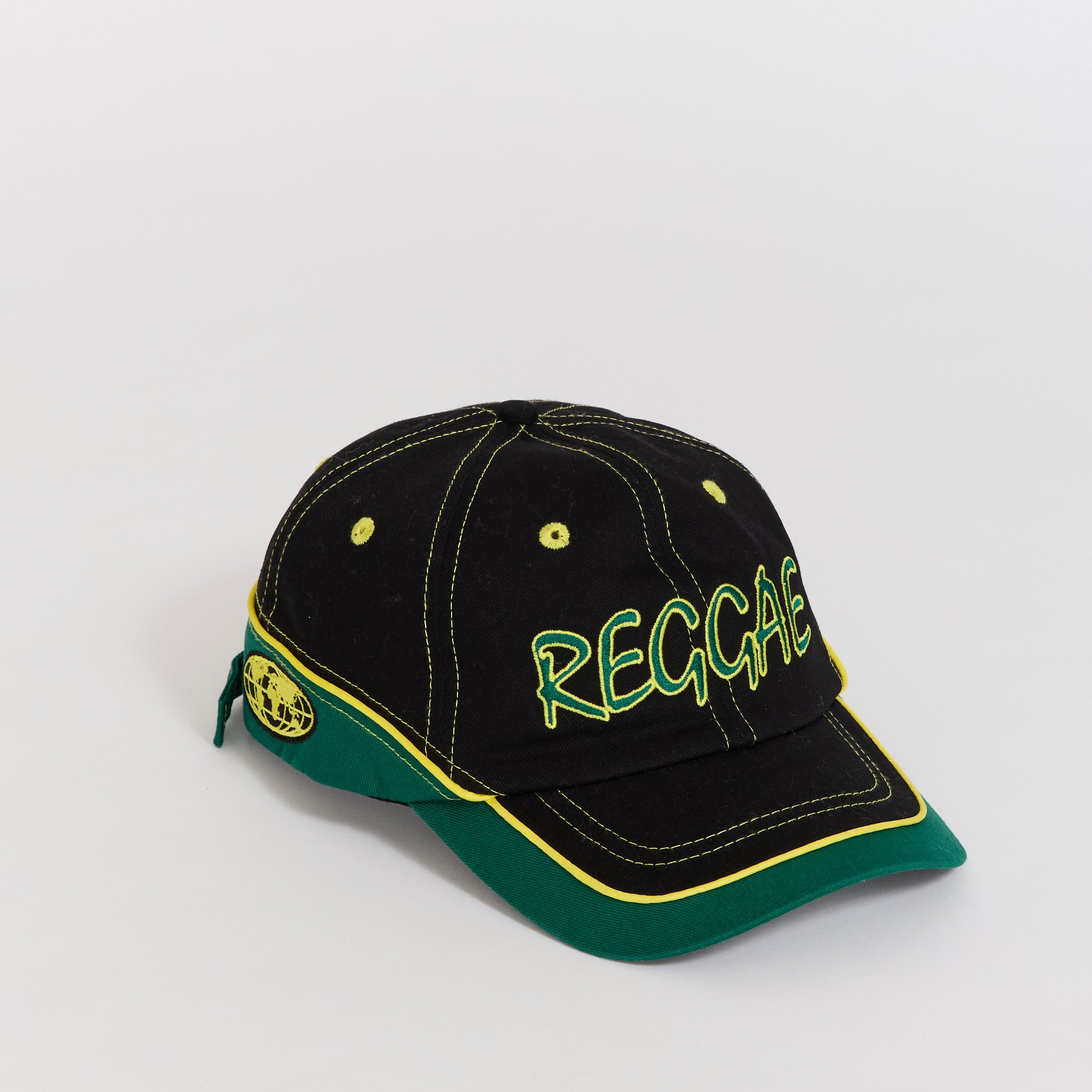 Dub 6 Panel Cap Blue Black/Green