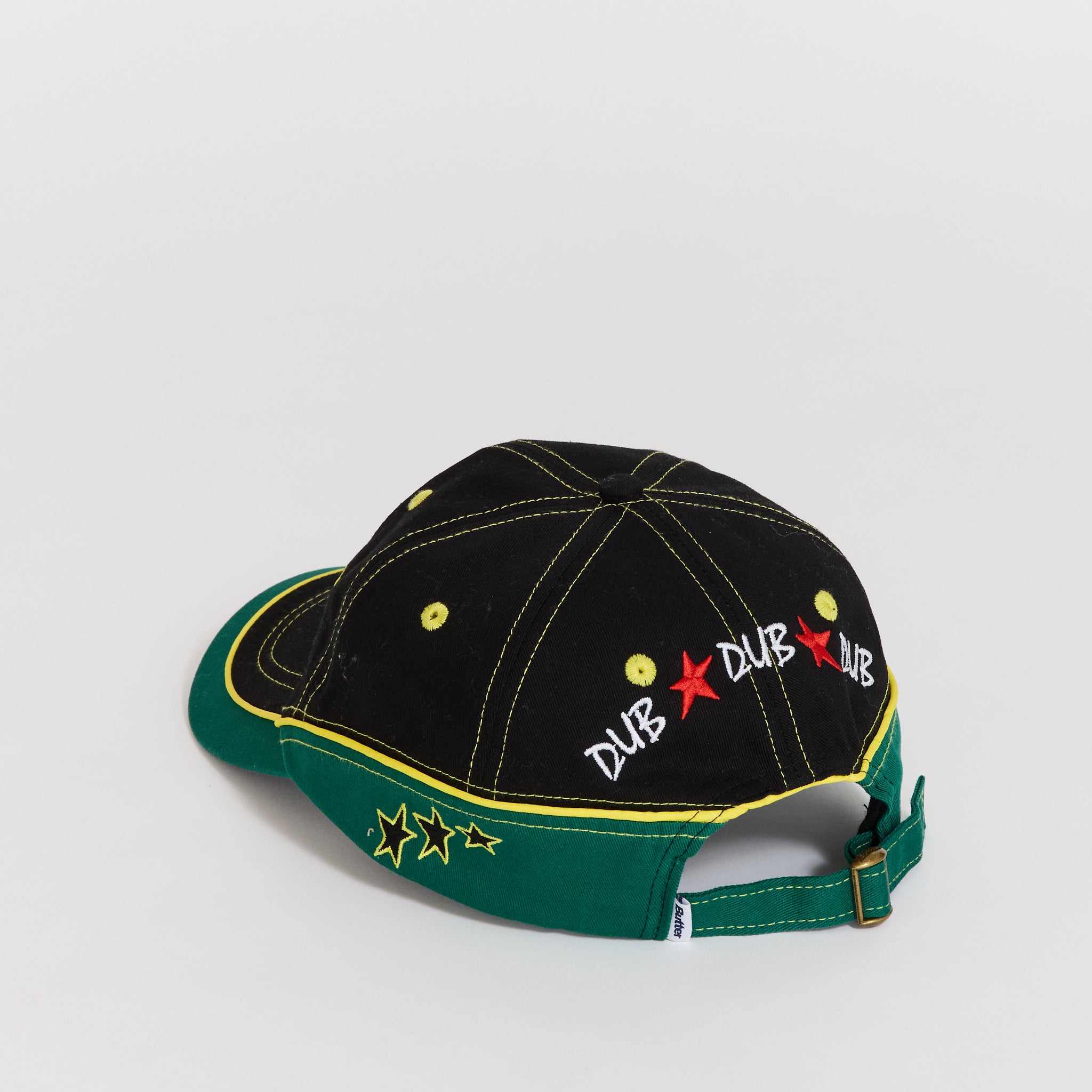 Dub 6 Panel Cap Blue Black/Green