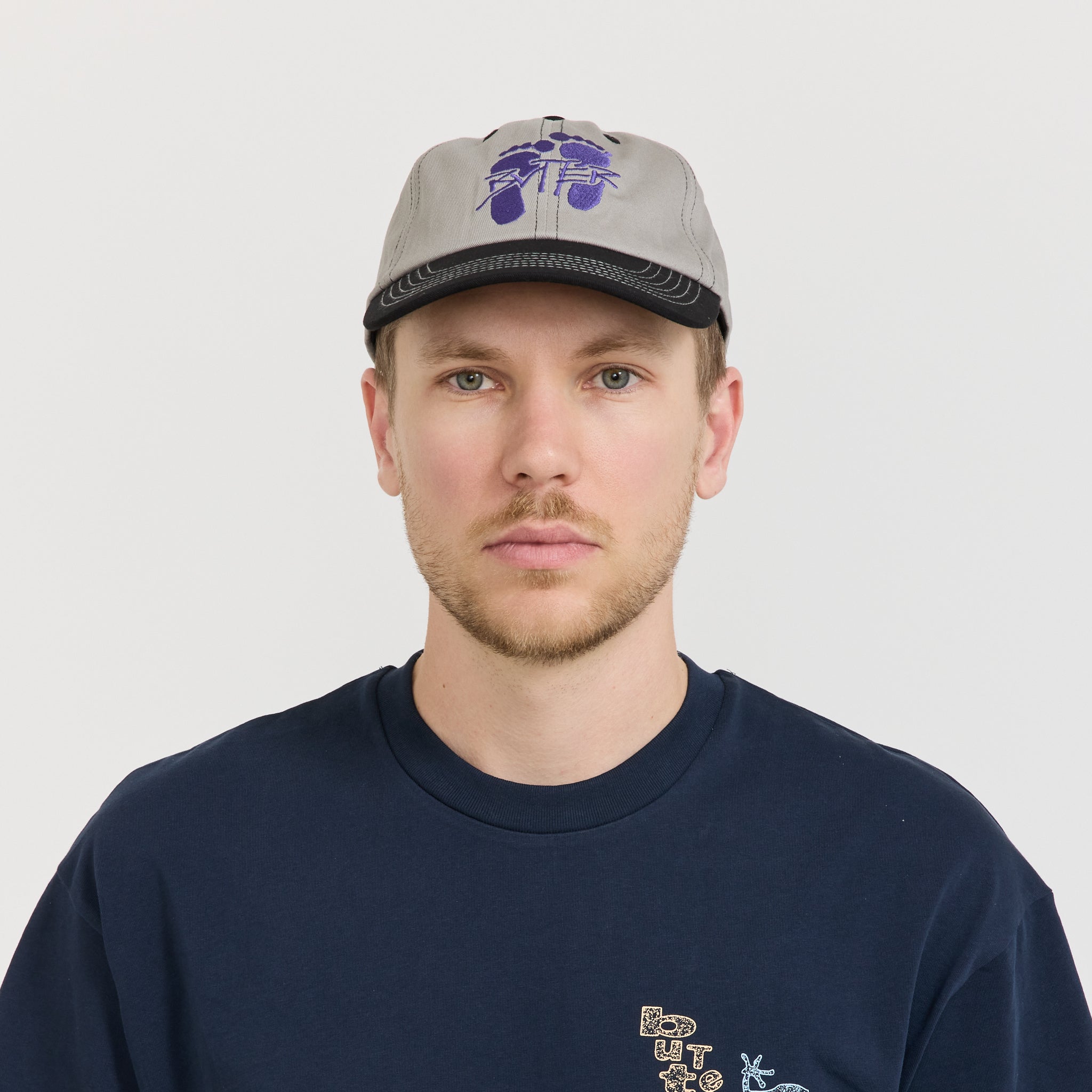 Footprints 6 Panel Cap Cool Grey