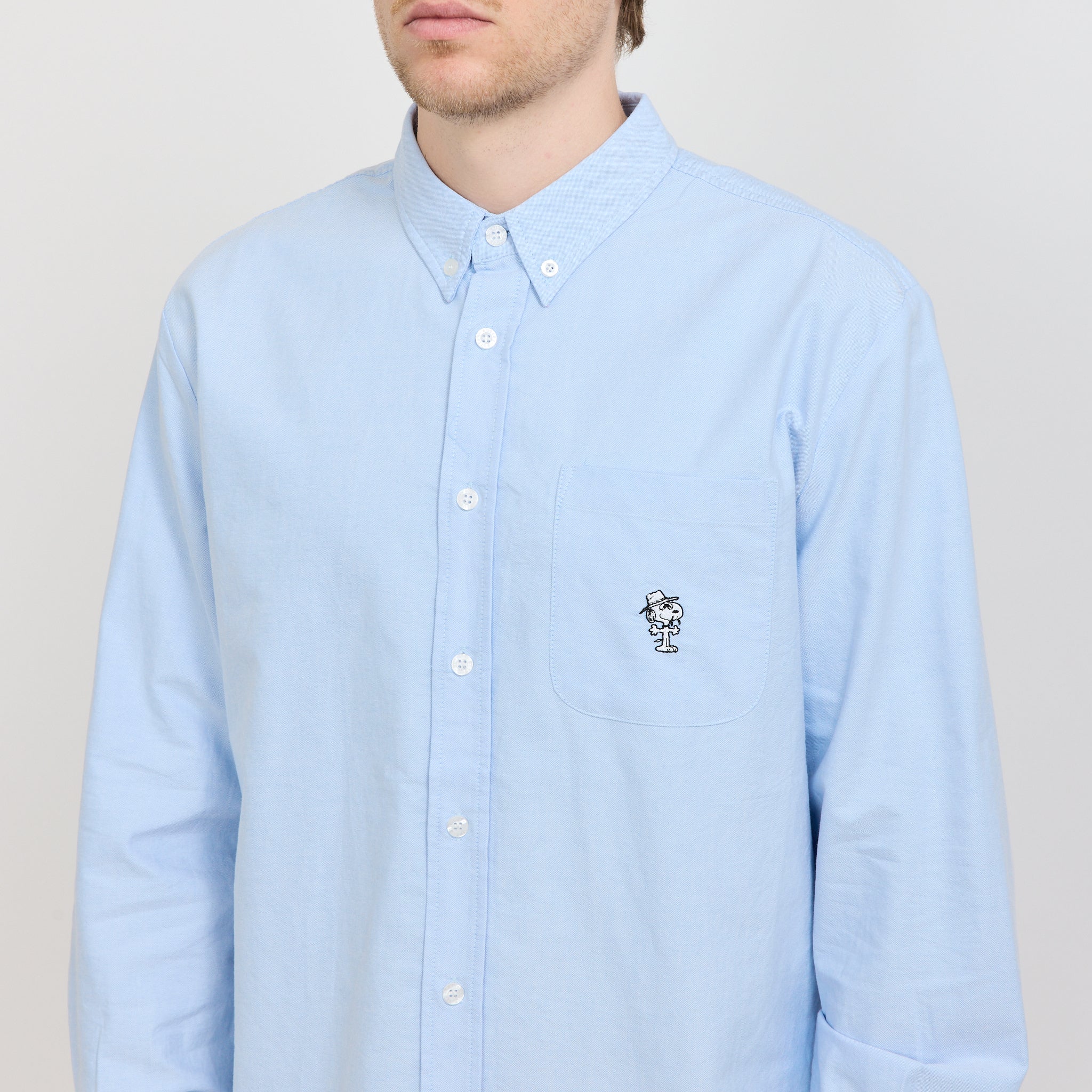 Butter Goods | Spike Oxford Shirt Blue | Maplestore