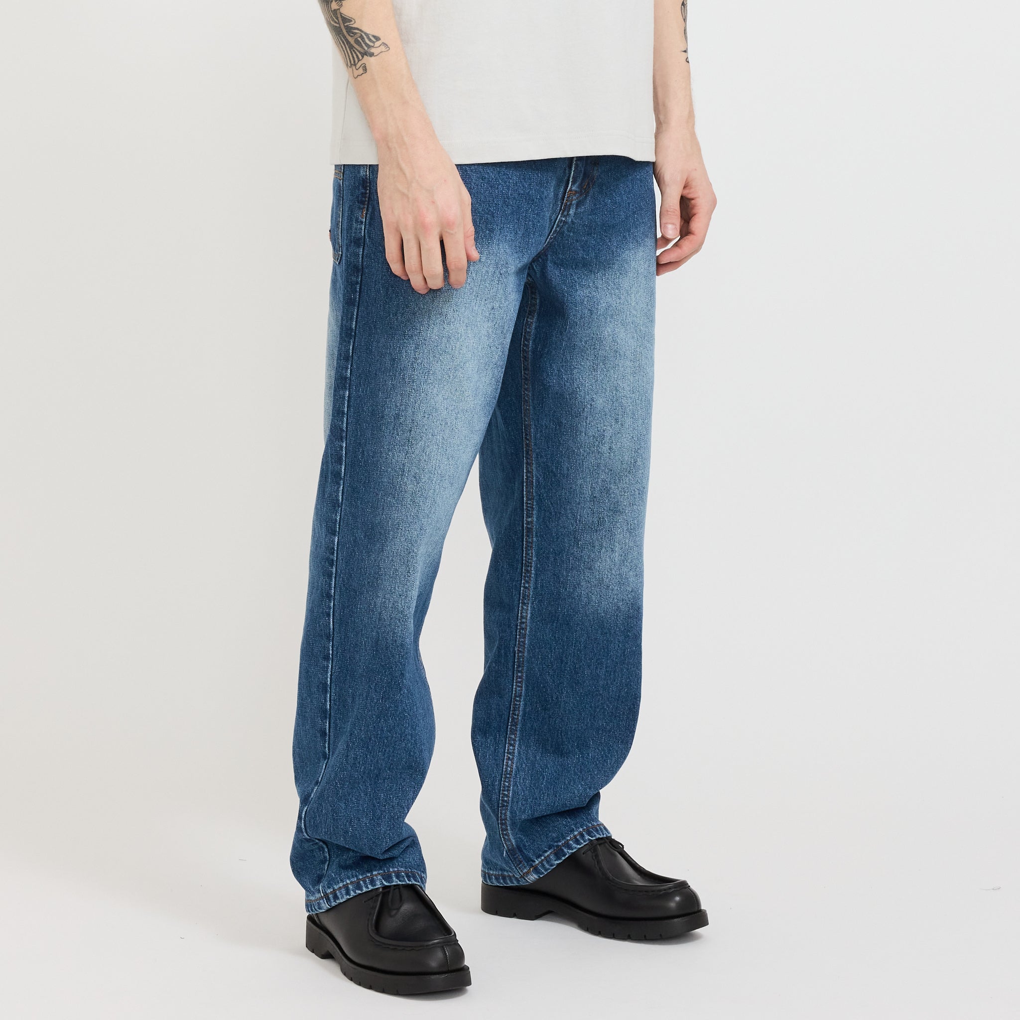 Butter Goods | Witness Denim Jeans Mid Indigo Slub | Maplestore