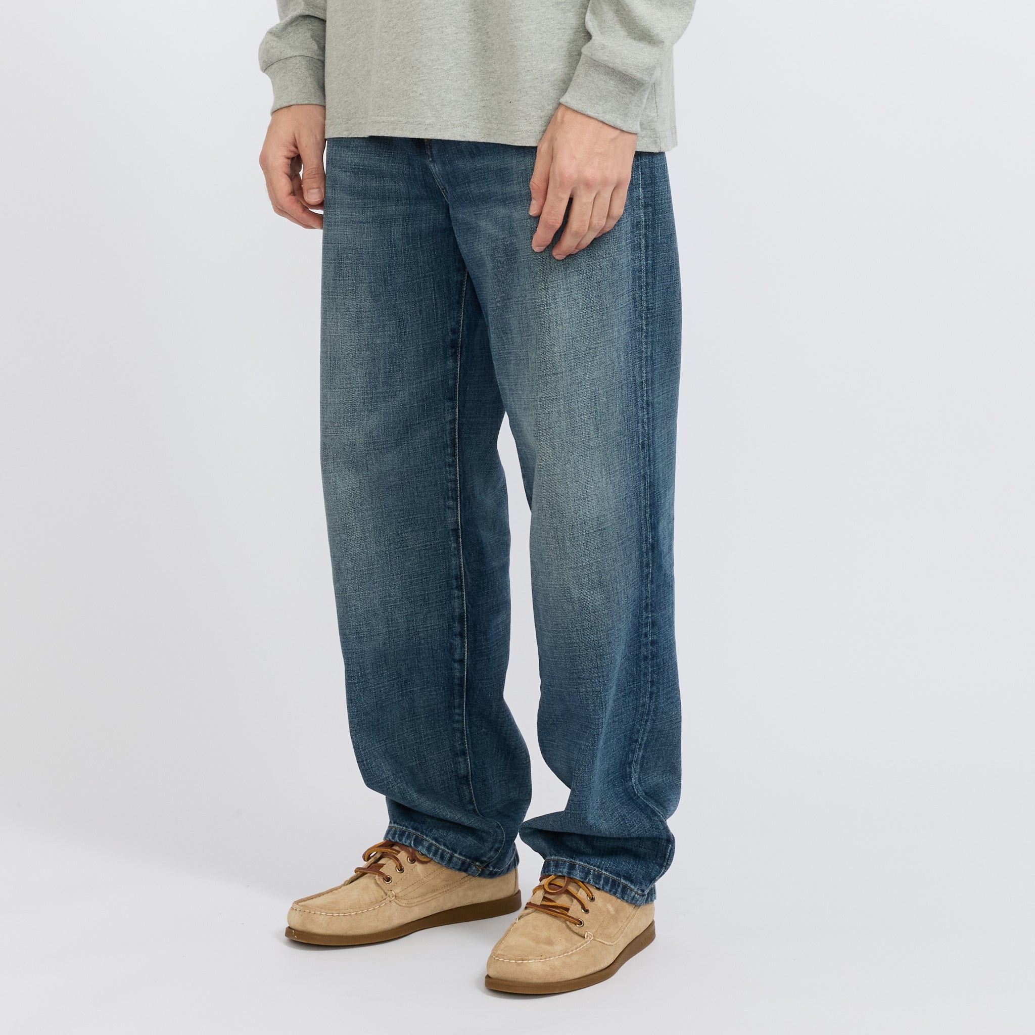 Aaron Pant Blue Dark Used Wash